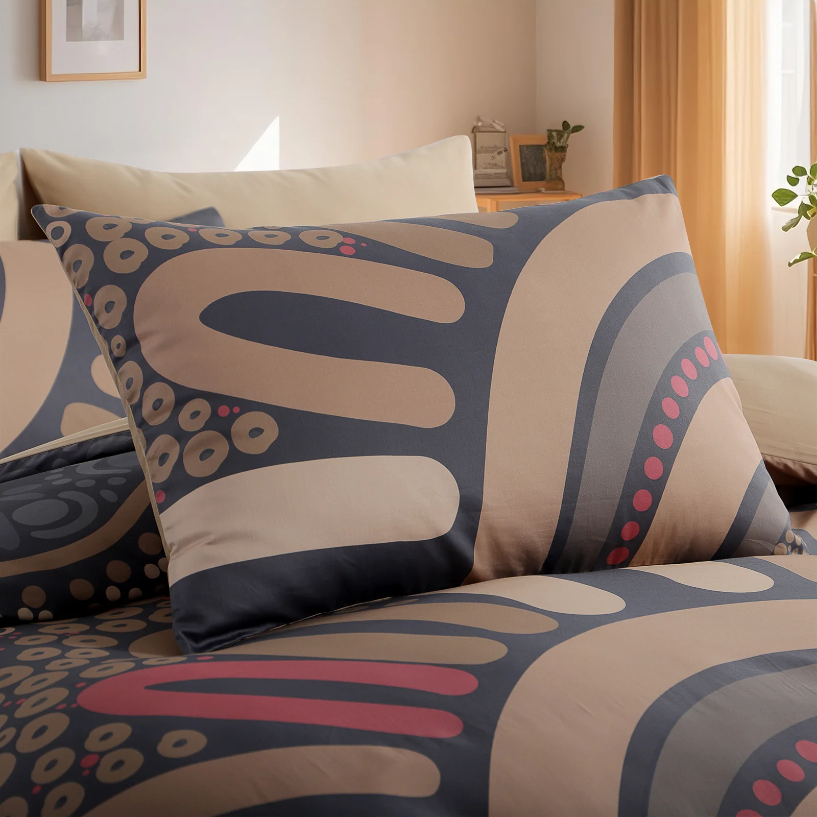 Quilt Cover Set: Fire Burning 100% Cotton