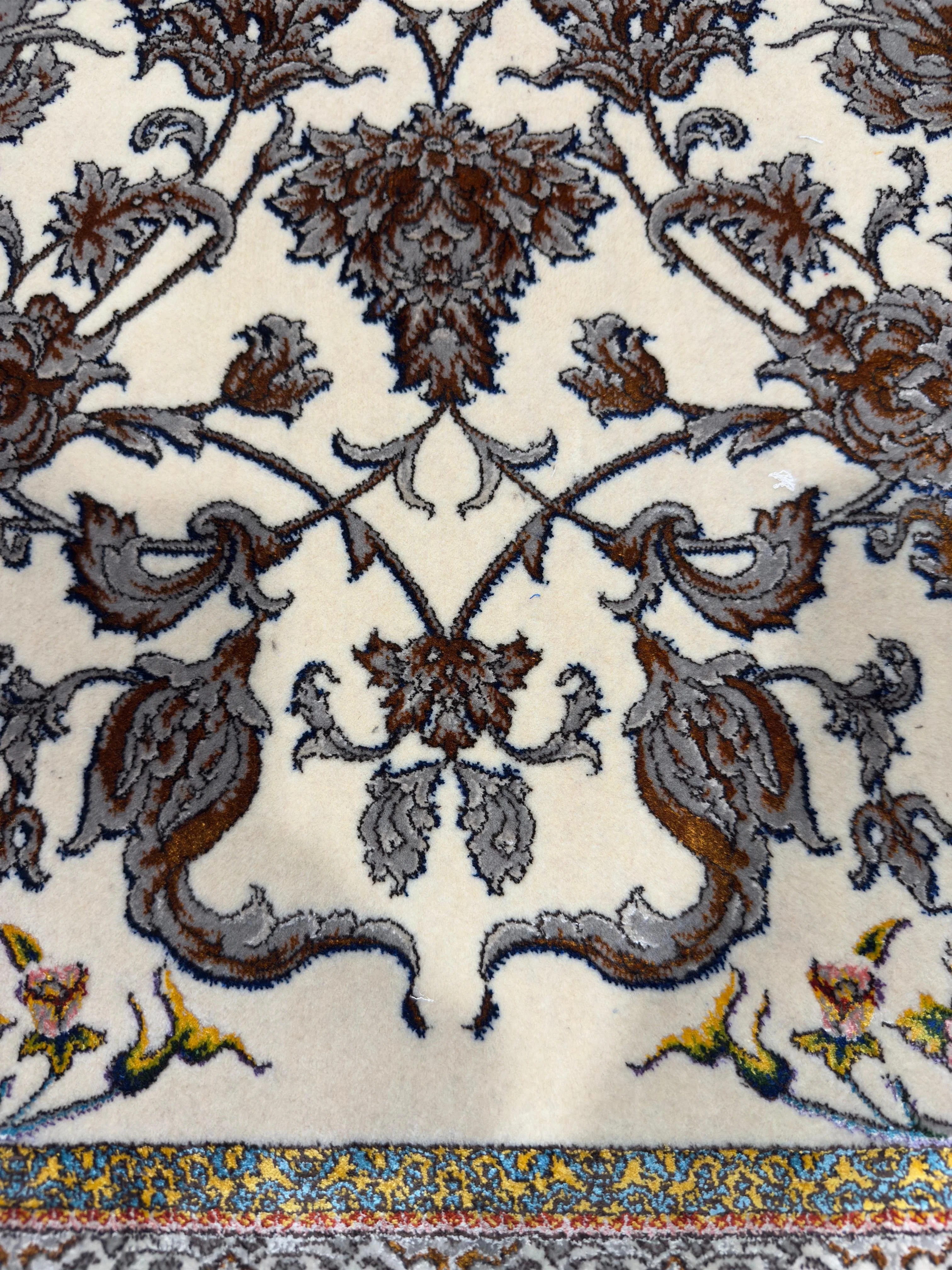 Fine Persian Wool & Silk Rug