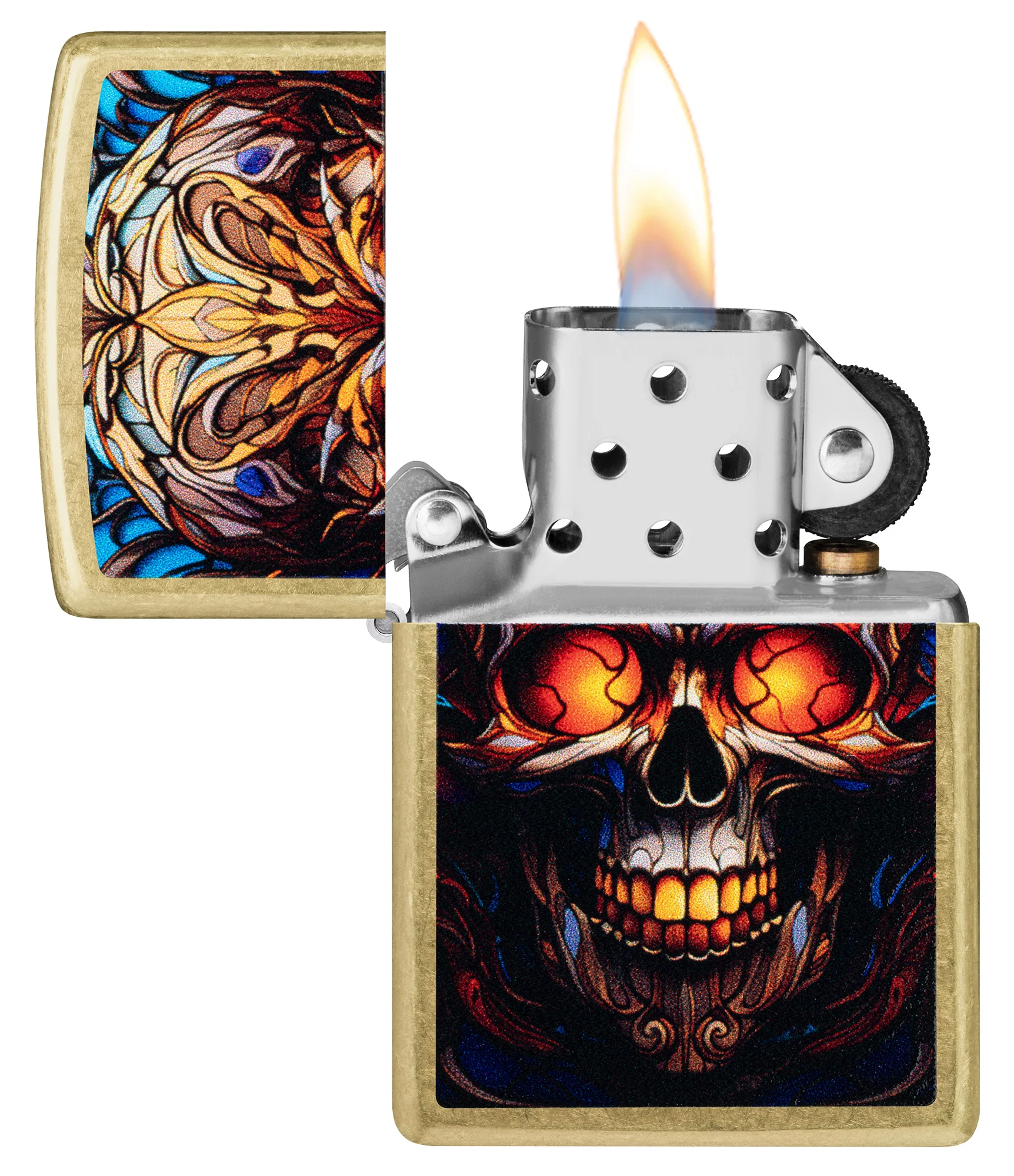 Stained Glass Skull Design