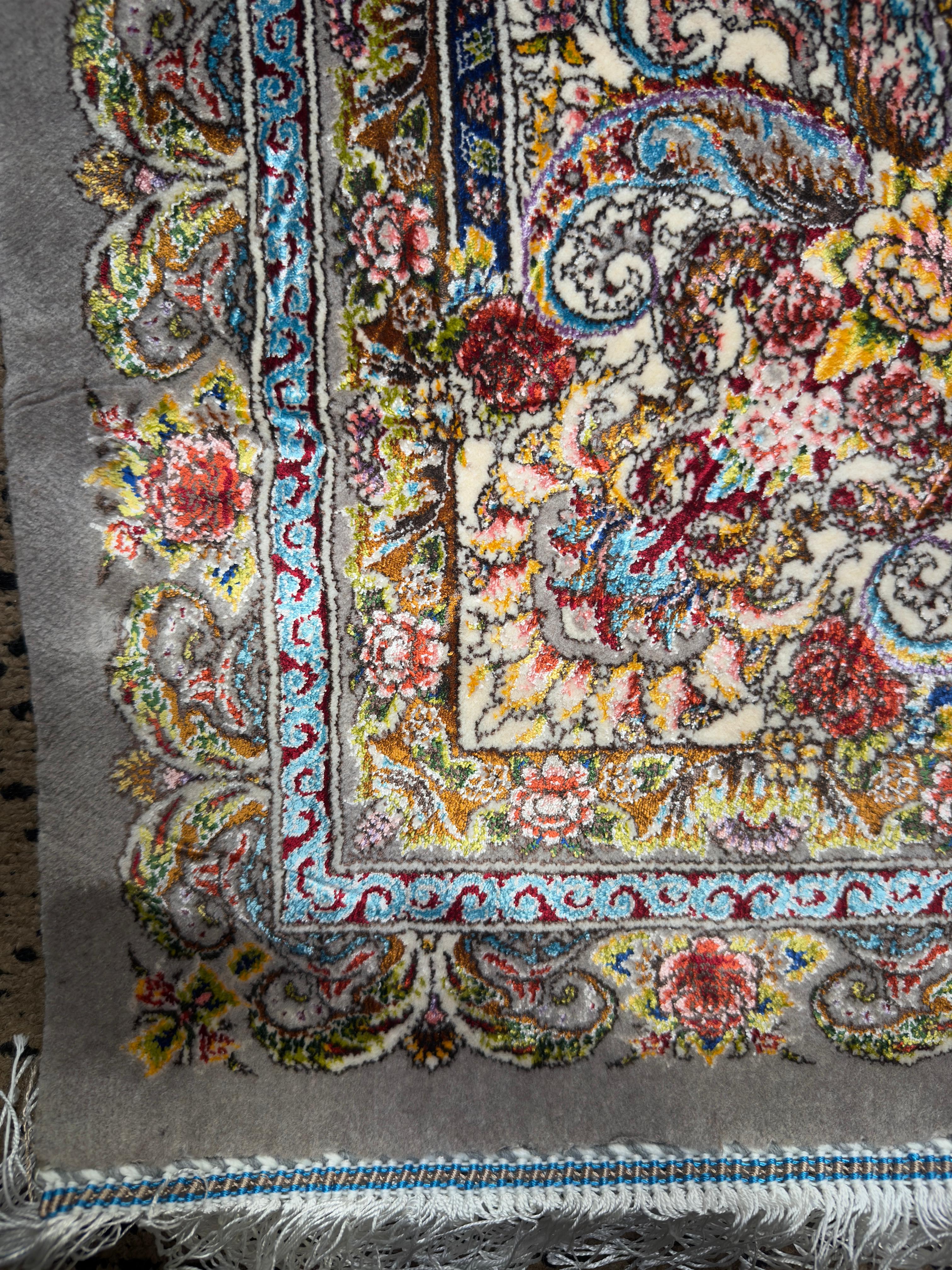 Pure Wool & Silk Persian Rug