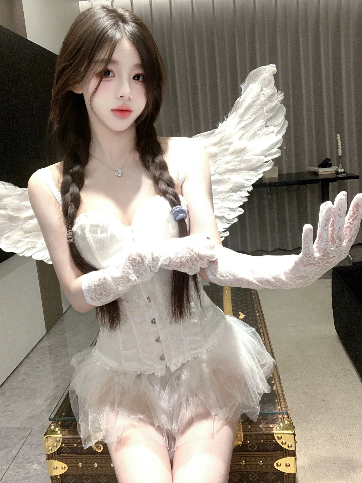Fallen Angel Seduction Set - White
