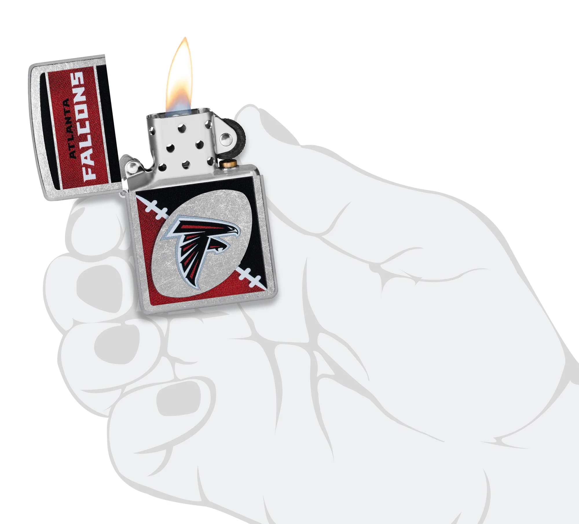 NFL Atlanta Falcons Chrome Logo Design