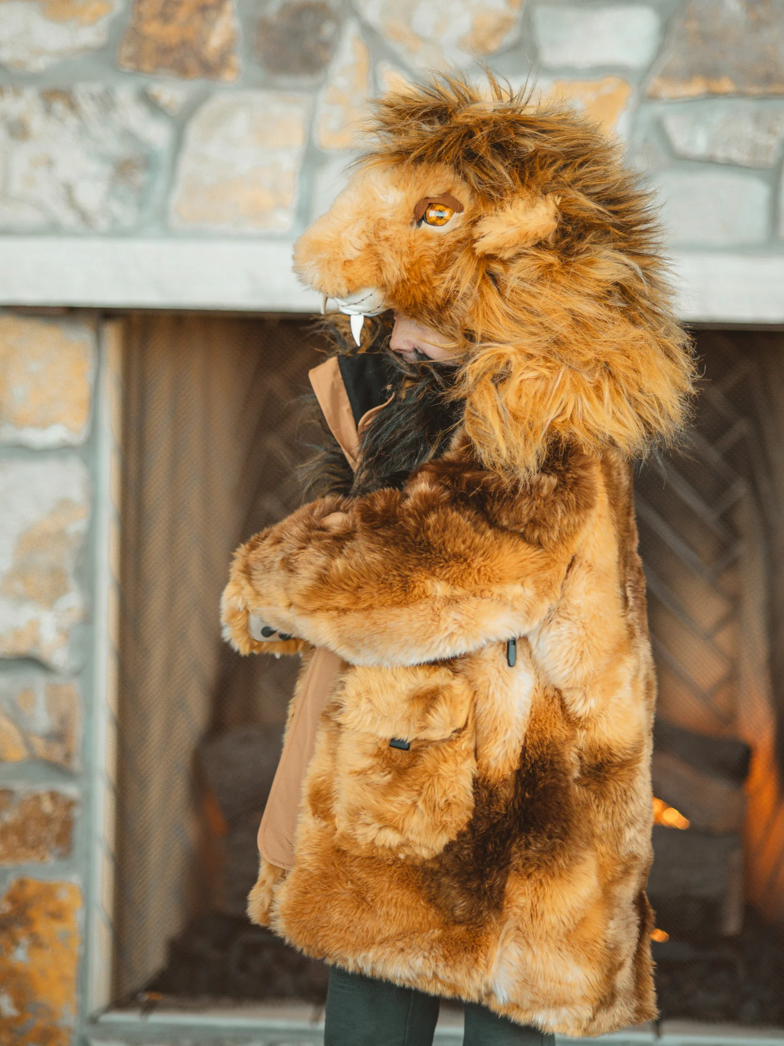 KIDS' LION COAT