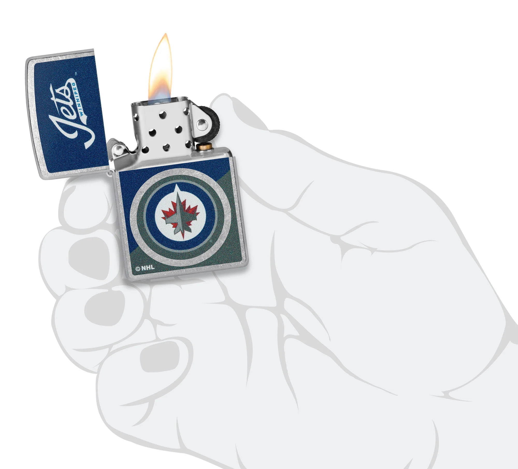 Winnipeg Jets™ Colorblock Logo Design