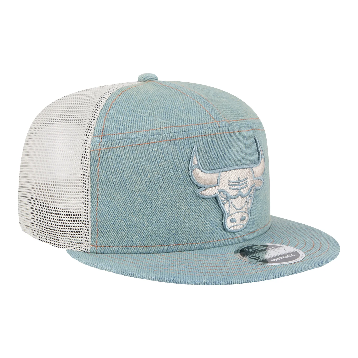 Chicago Bulls New Era Denim 950 Split Panel Snapback