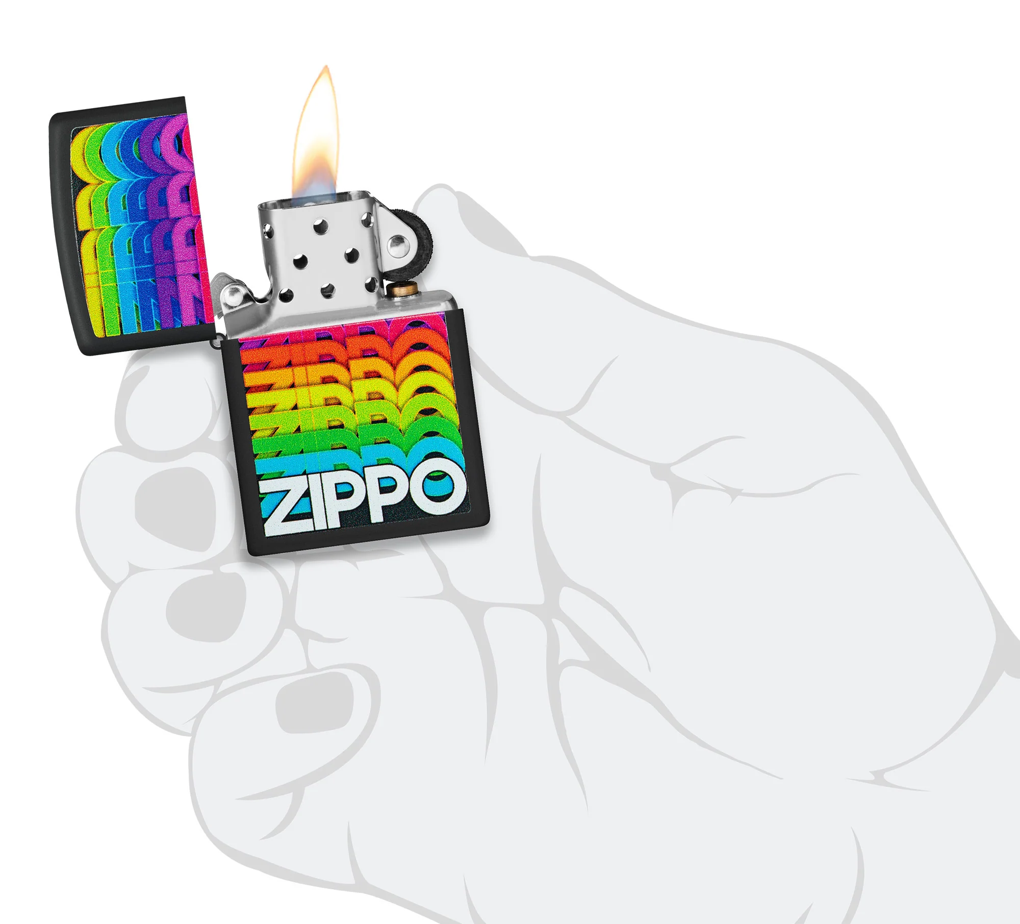 Techno Zippo Design