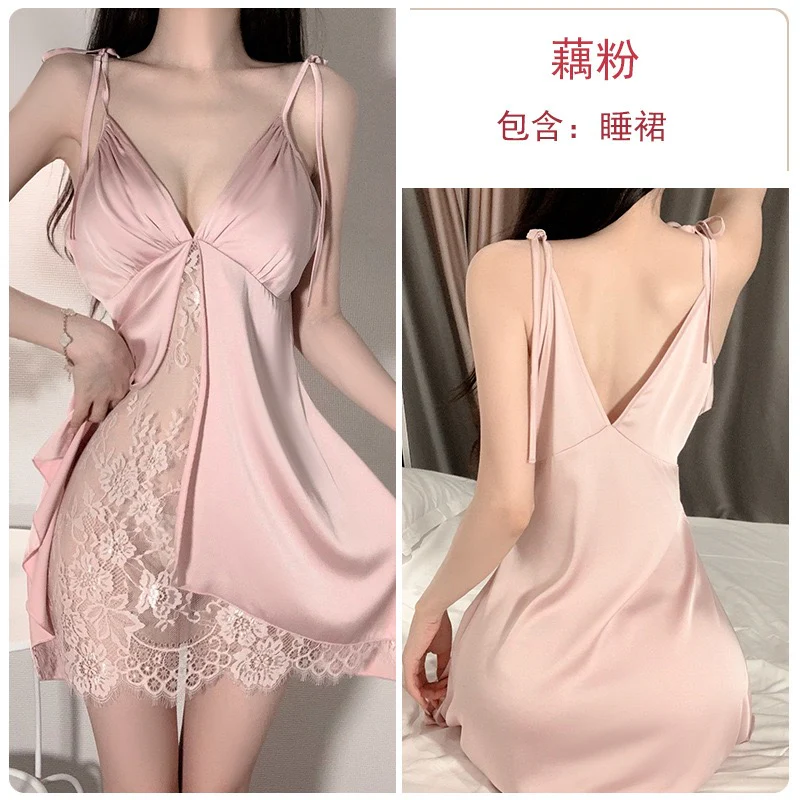 Premium Seduction Satin Nightdress Set