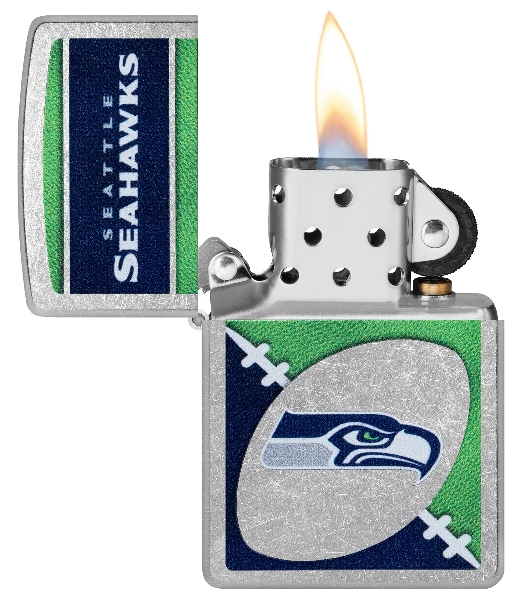 NFL Seattle Seahawks Chrome Logo Design