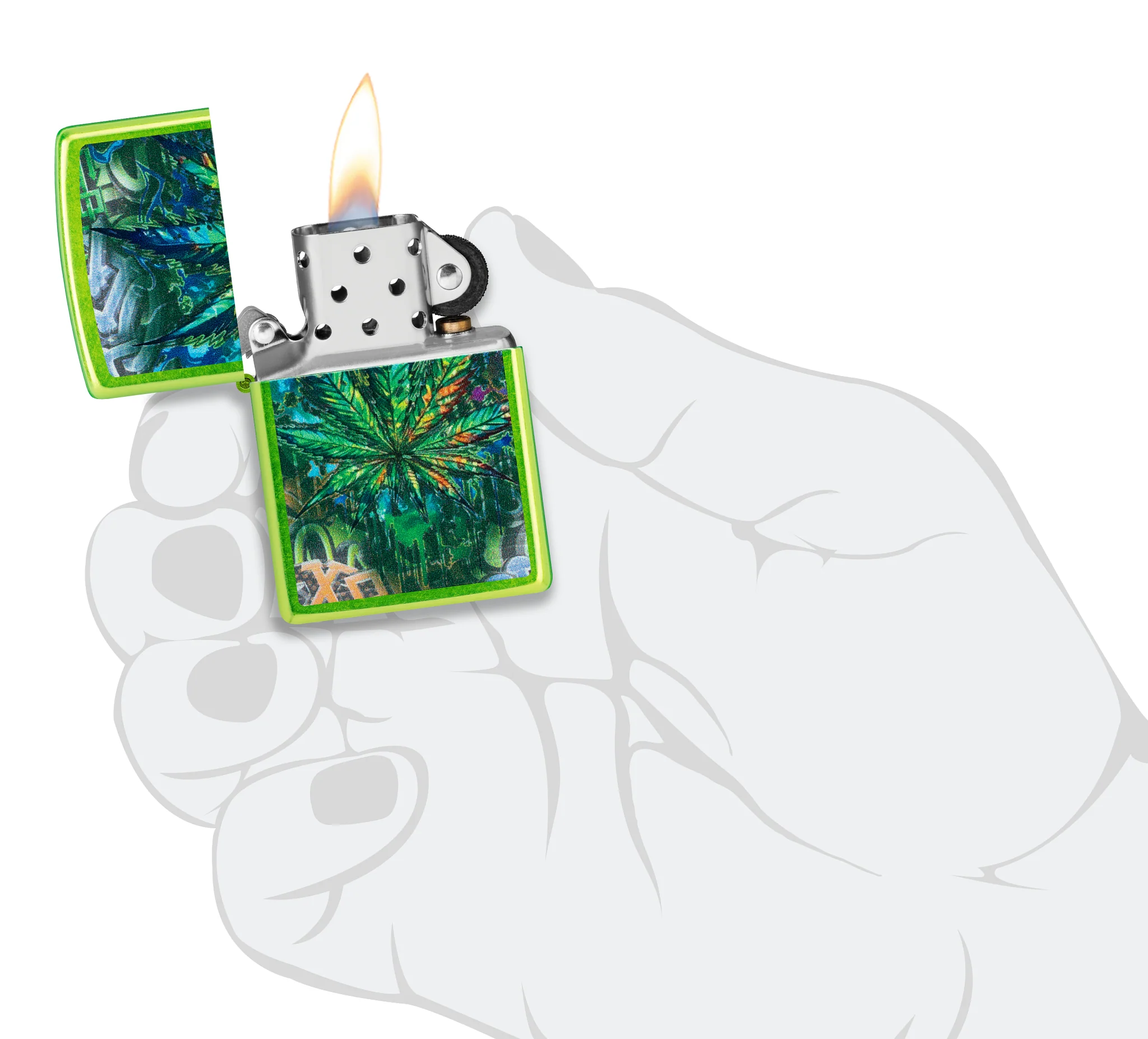 Graffiti Leaf Design