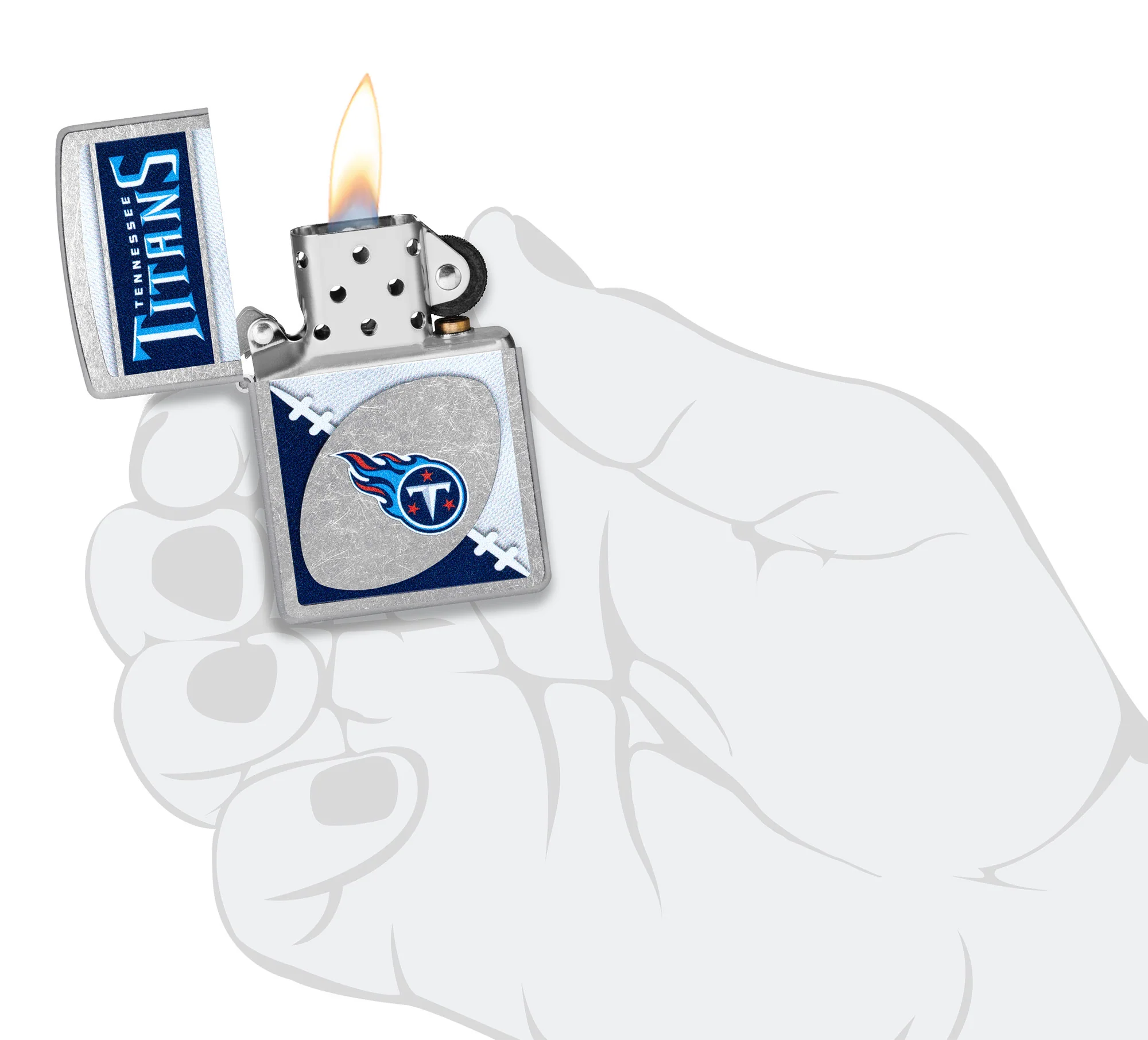 NFL Tennessee Titans Chrome Logo Design