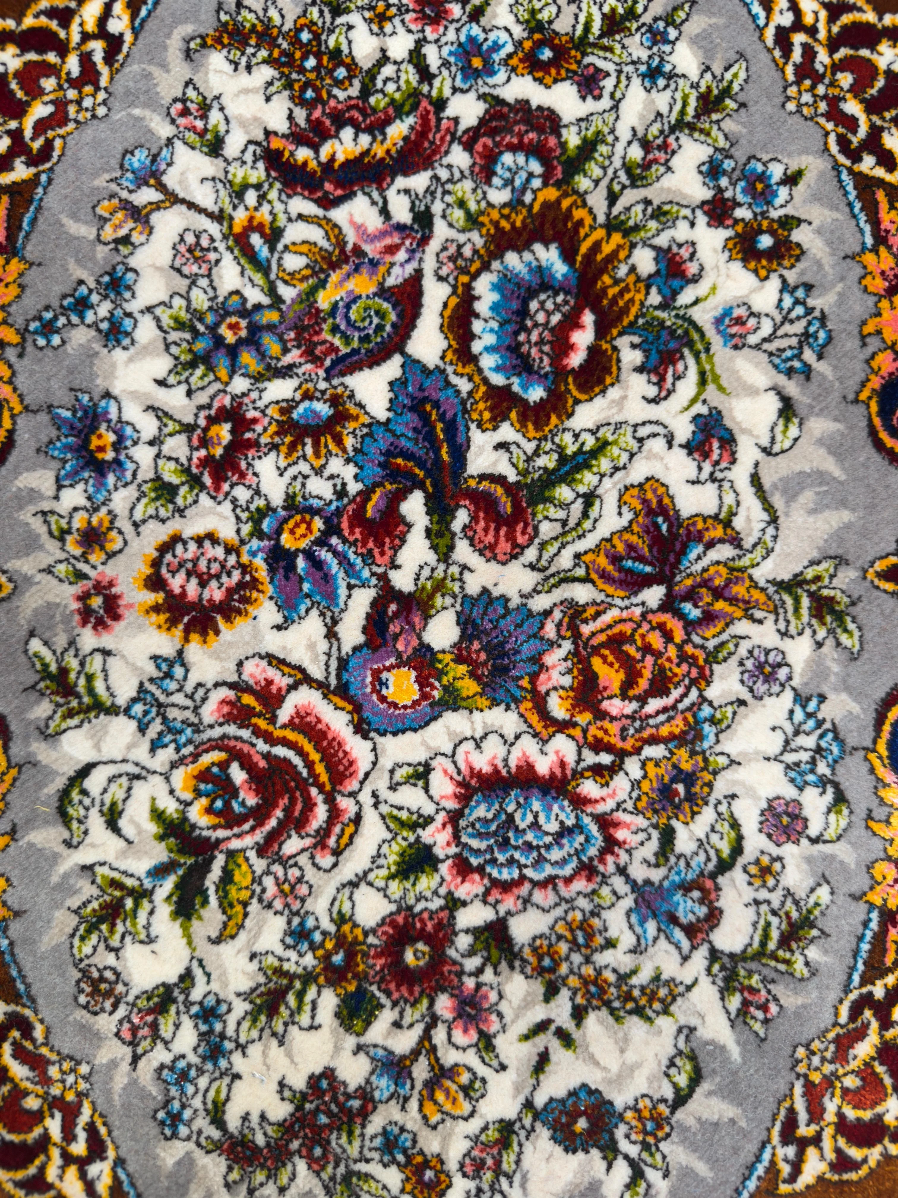 Pure Wool & Silk Persian Rug