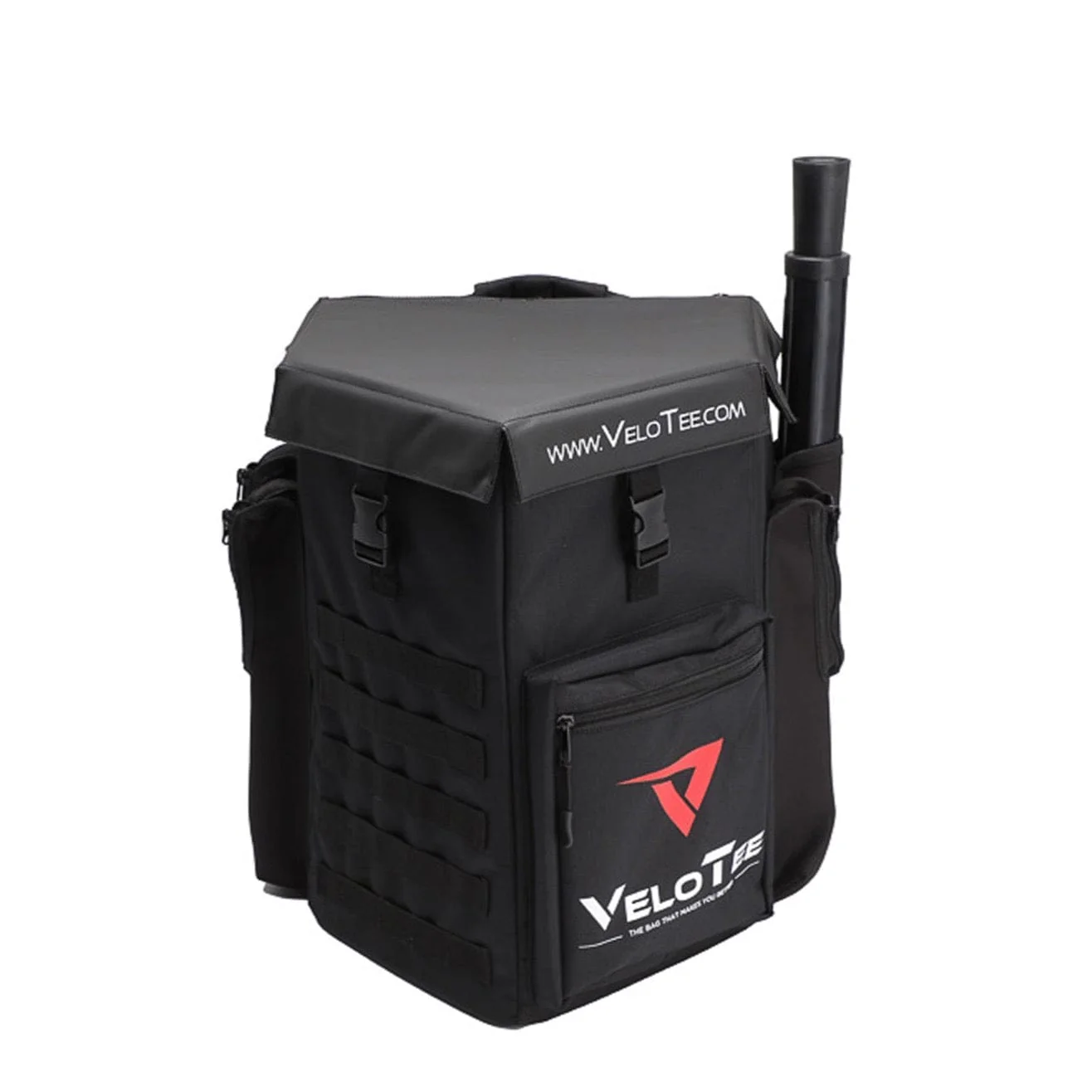 Coaches Bundle: VeloTee Baseball & Softball Home Plate Bat Bag Backpack (Comes with Batting Tee)