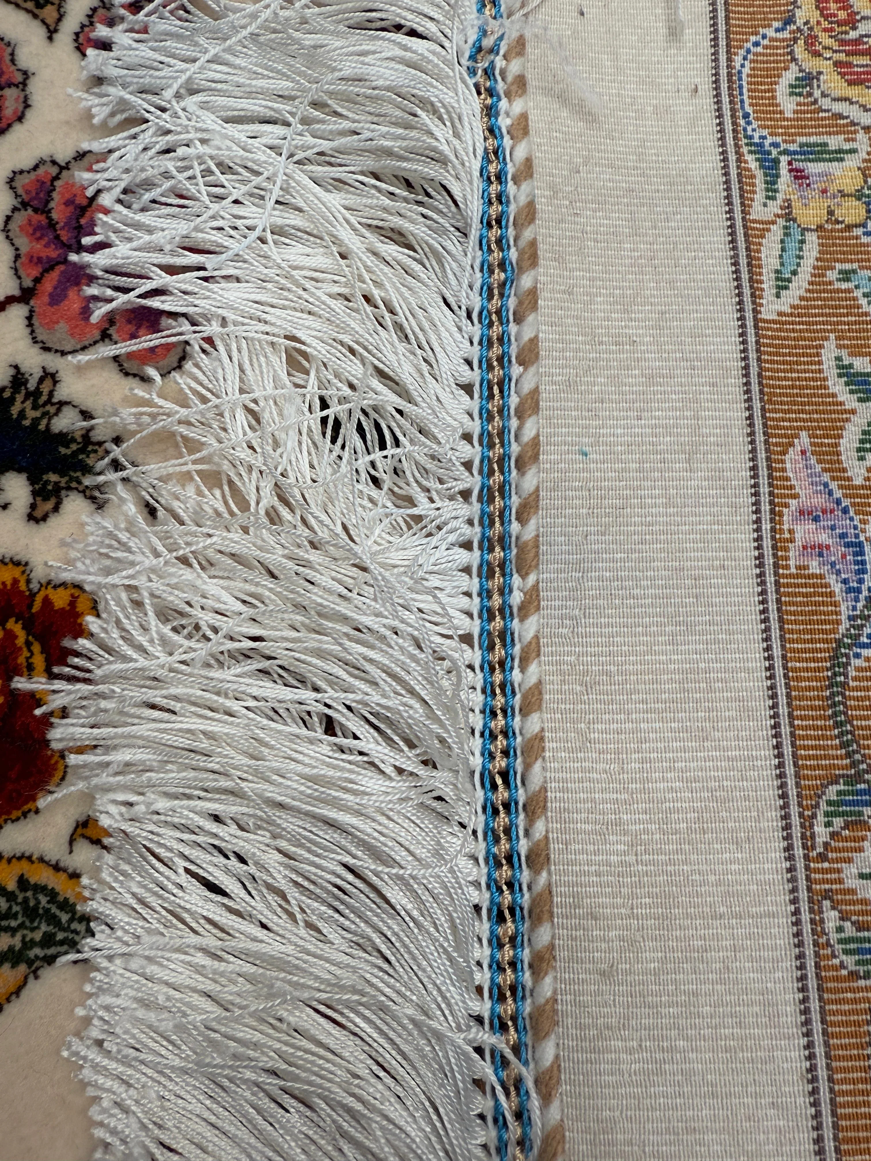 The Birds - Pure Wool & Silk Persian Rug