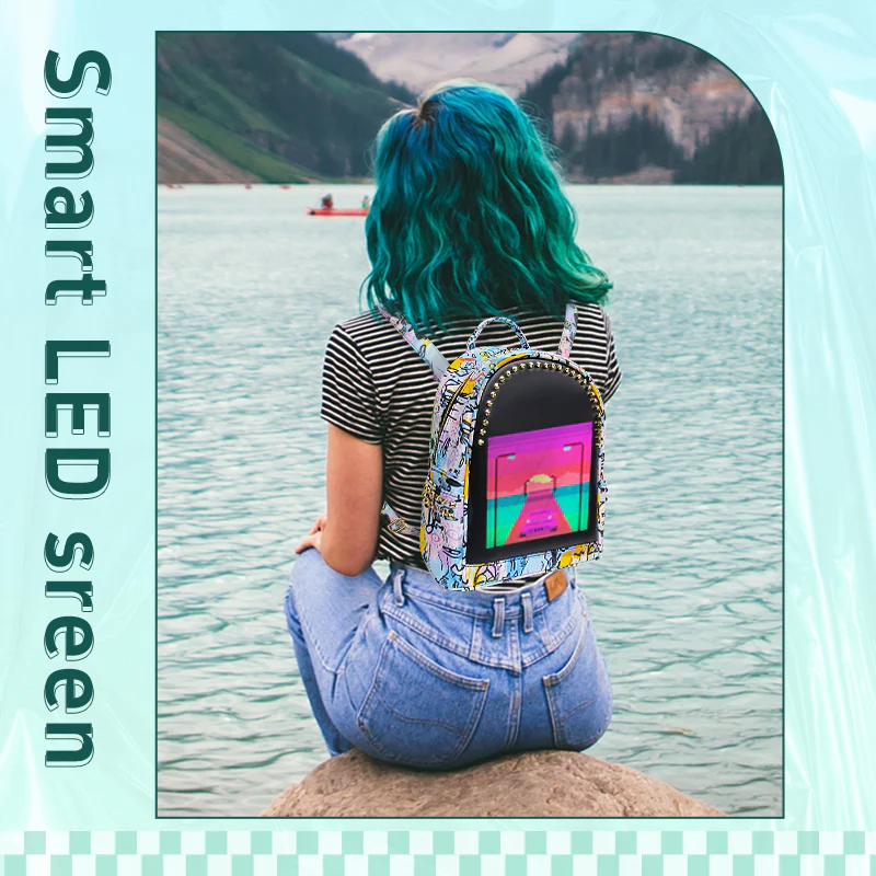 CRELANDER LED Backpack Women's backpack