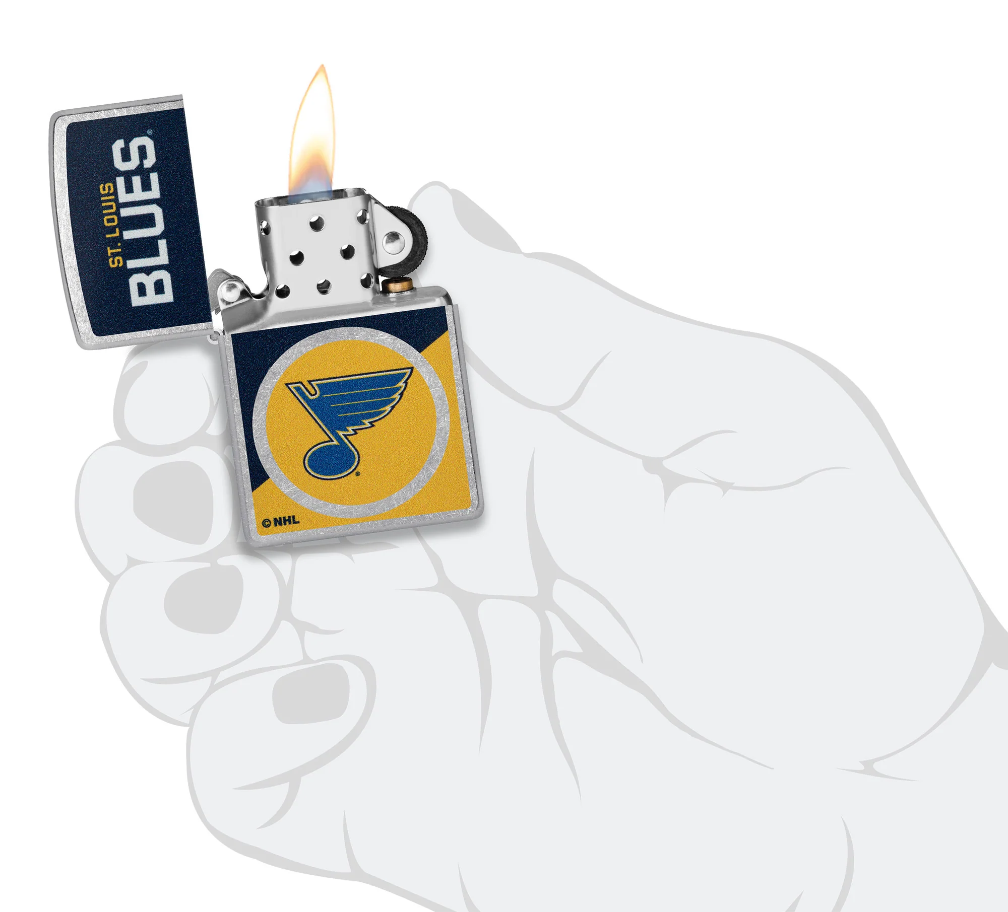 St. Louis Blues® Colorblock Logo Design