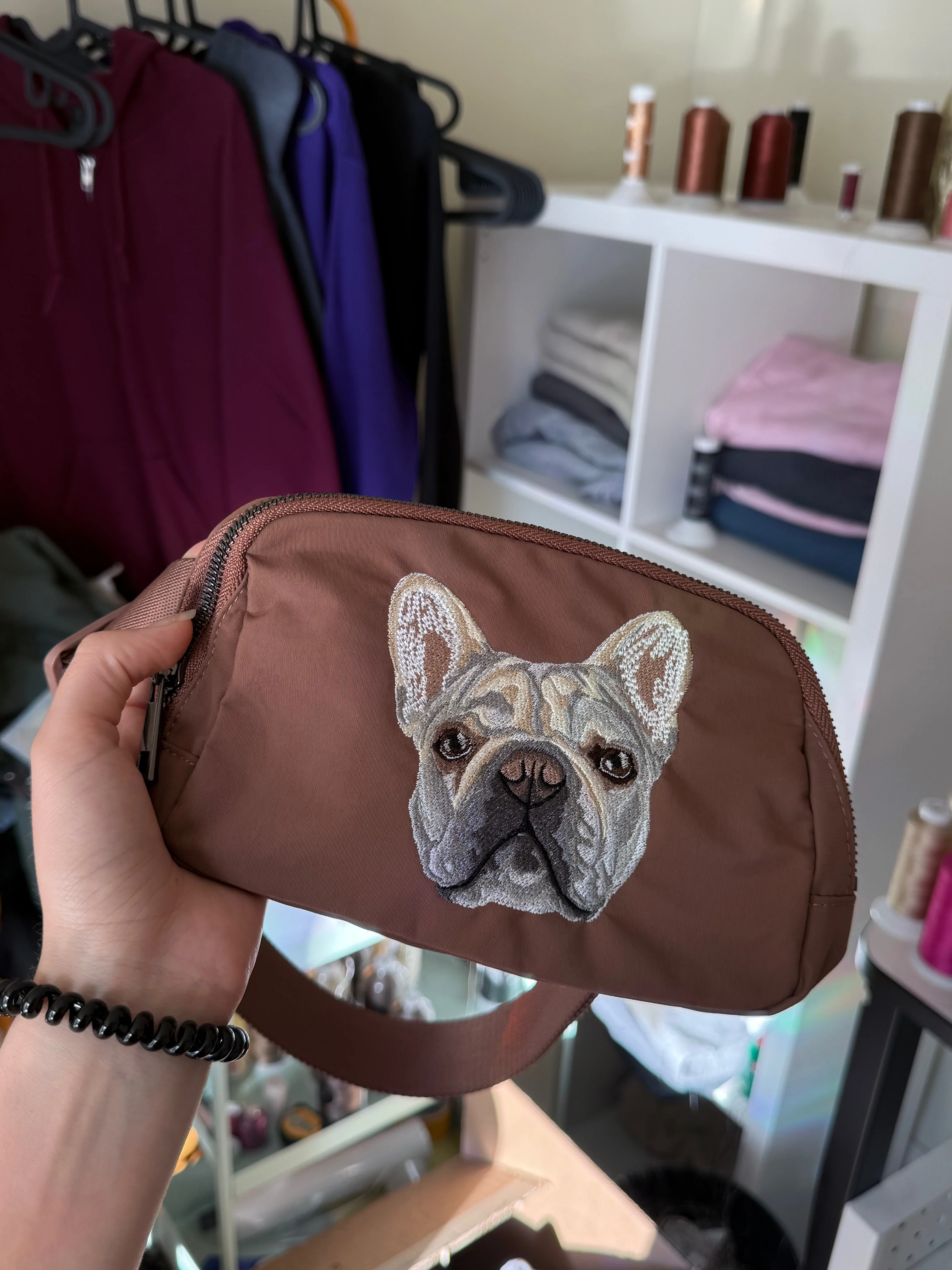 Embroidered Belt Bag