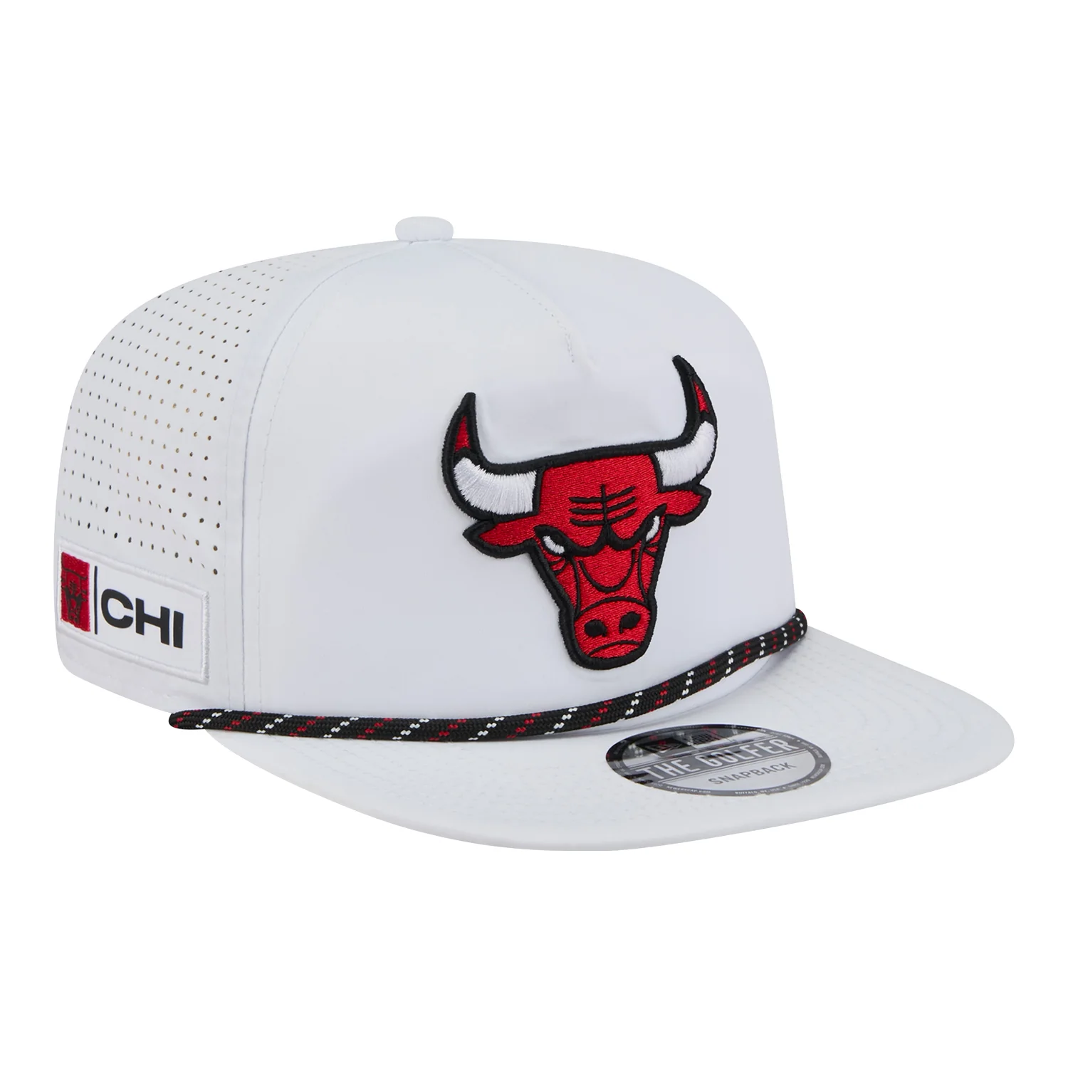 Chicago Bulls New Era Performance Golfer Rope Hat