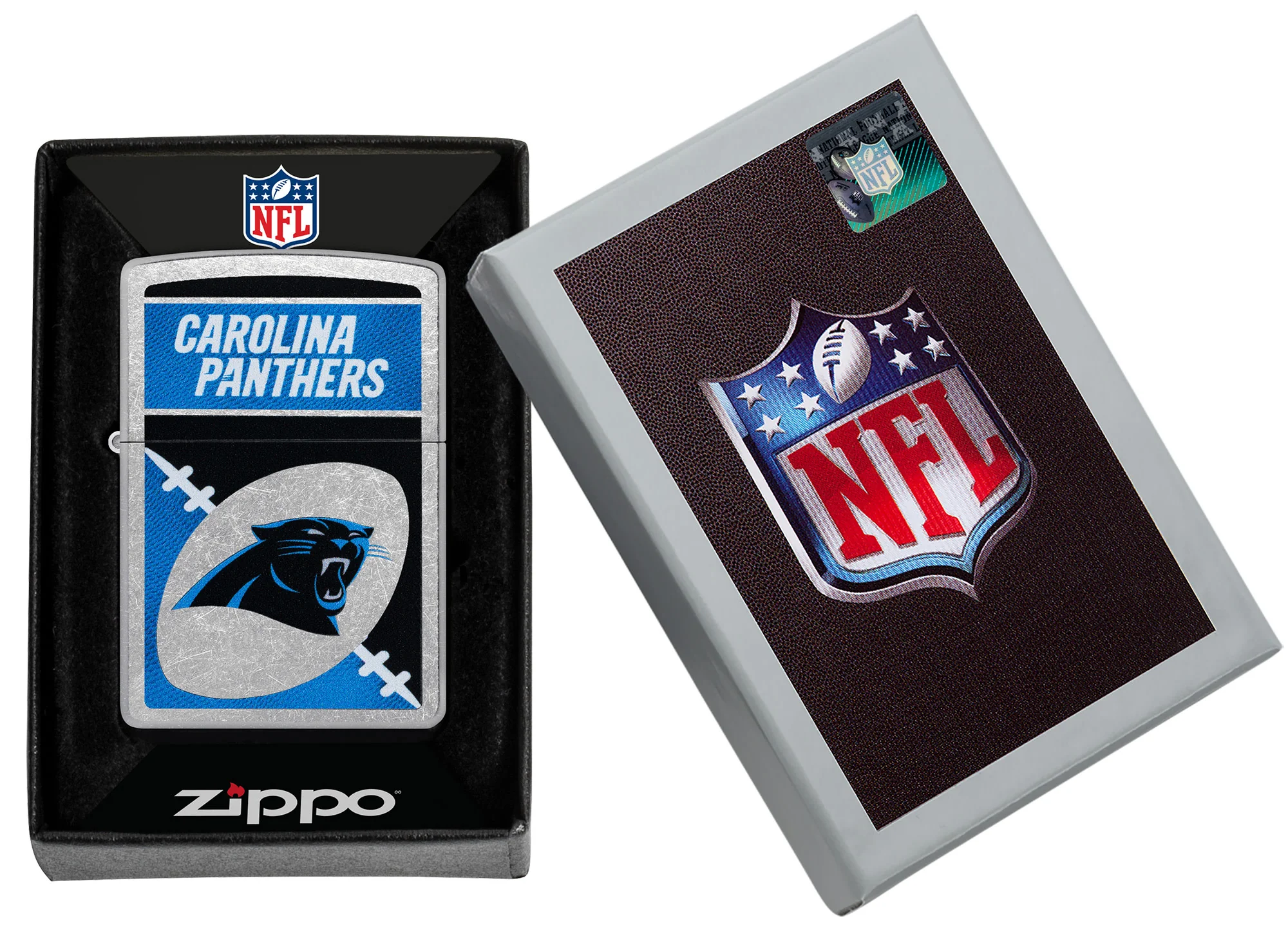 NFL Carolina Panthers Chrome Logo Design