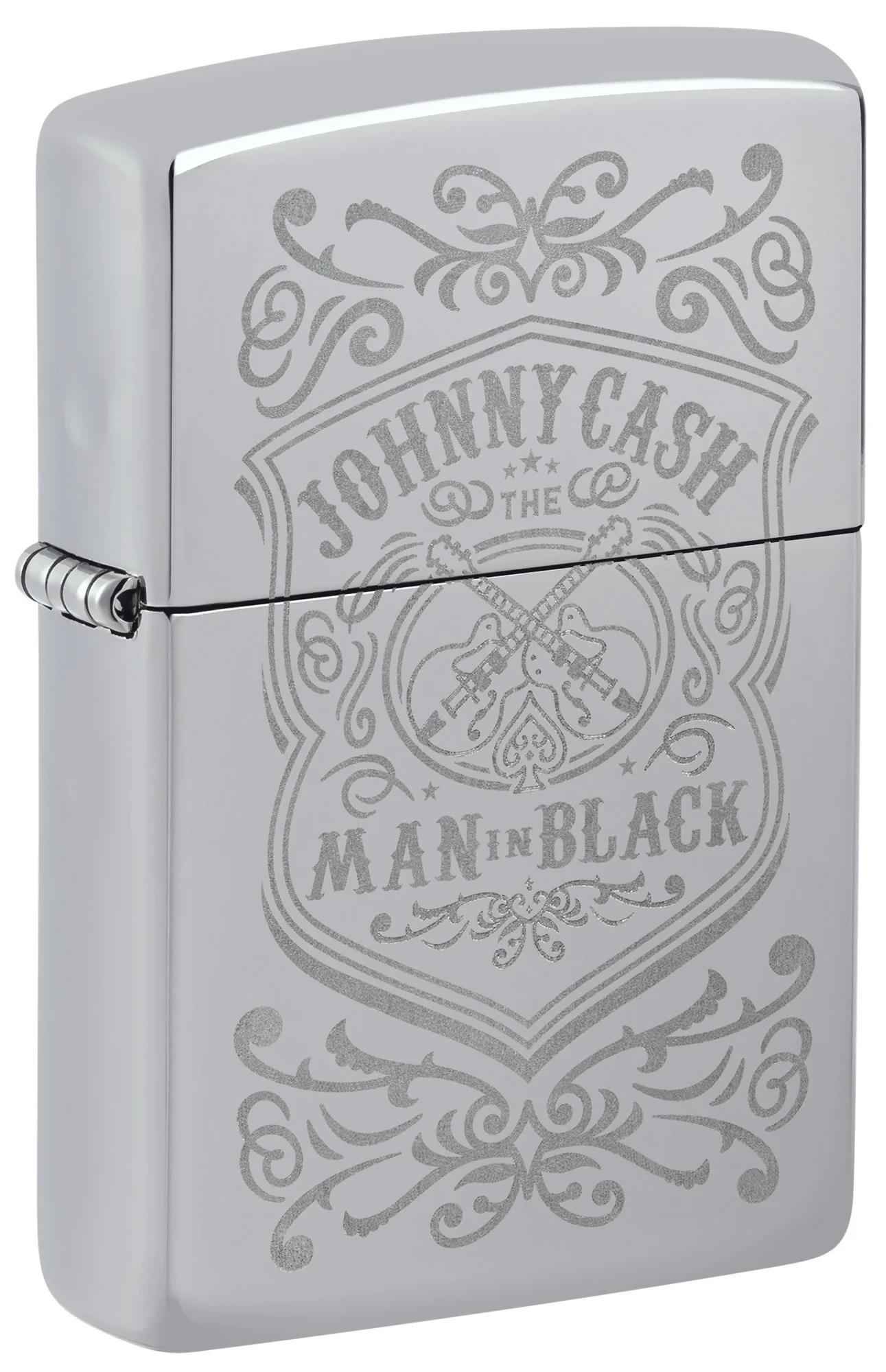 Johnny Cash Man in Black Crest Design