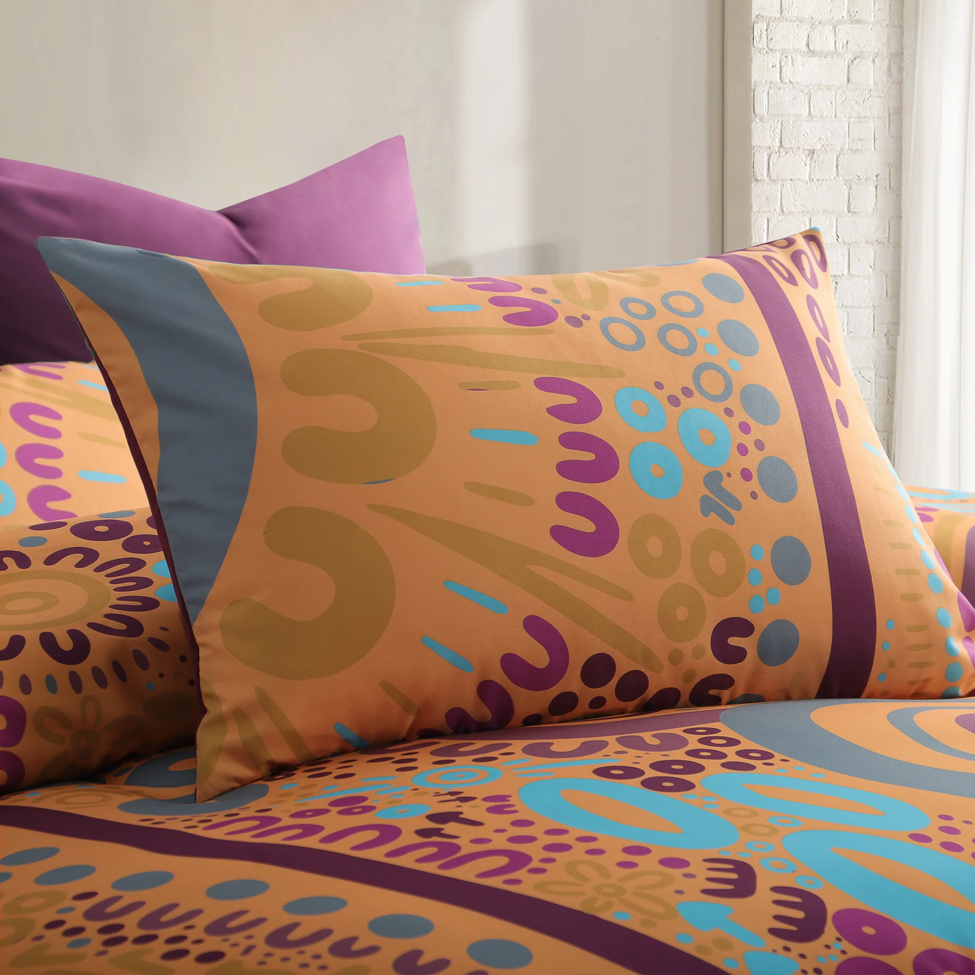 Quilt Cover Set: Wiradjuri Walkabout- Country Dreaming