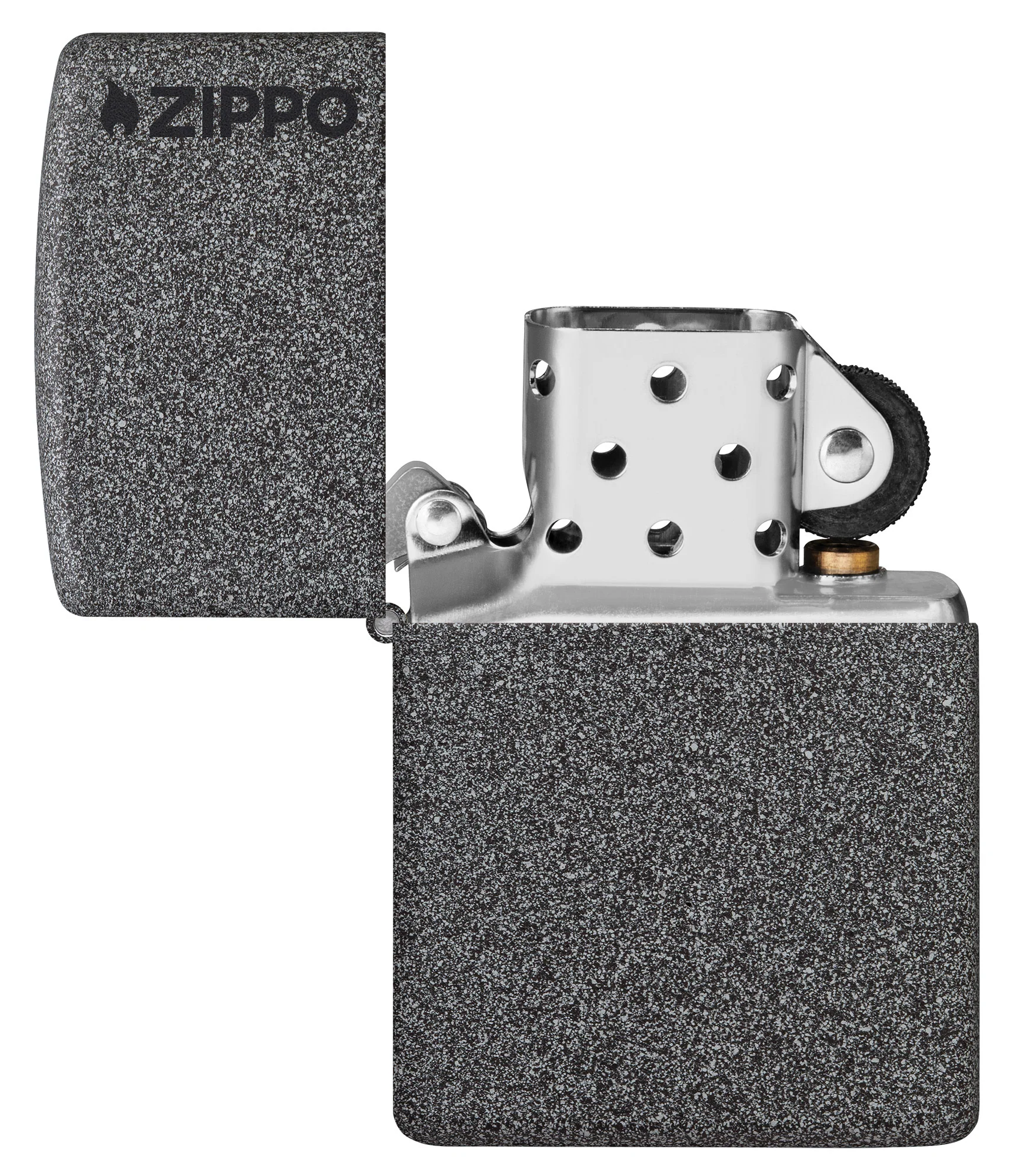 Classic Iron Stone Zippo Logo