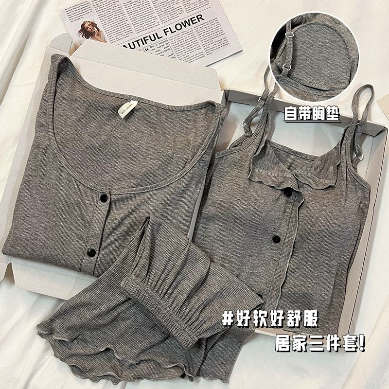BareTouch™ Modal Summer Lounge Set - Grey
