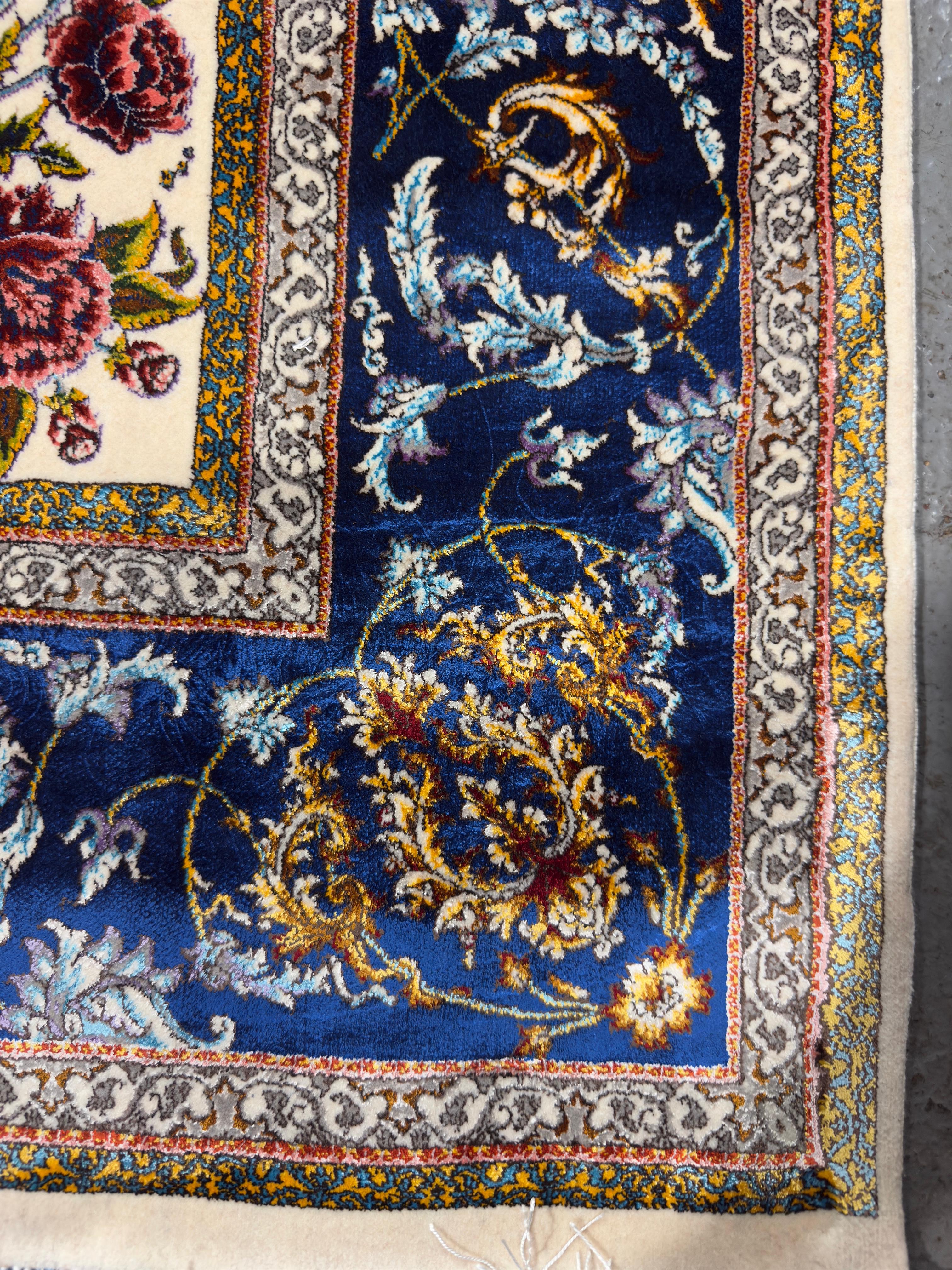 Fine Persian Wool & Silk Rug