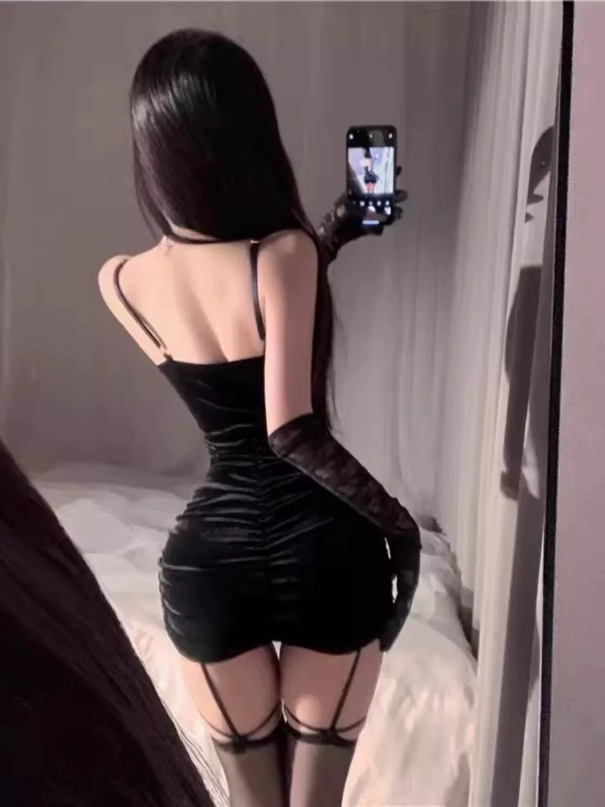 Eternal Velvet Elegance Dress