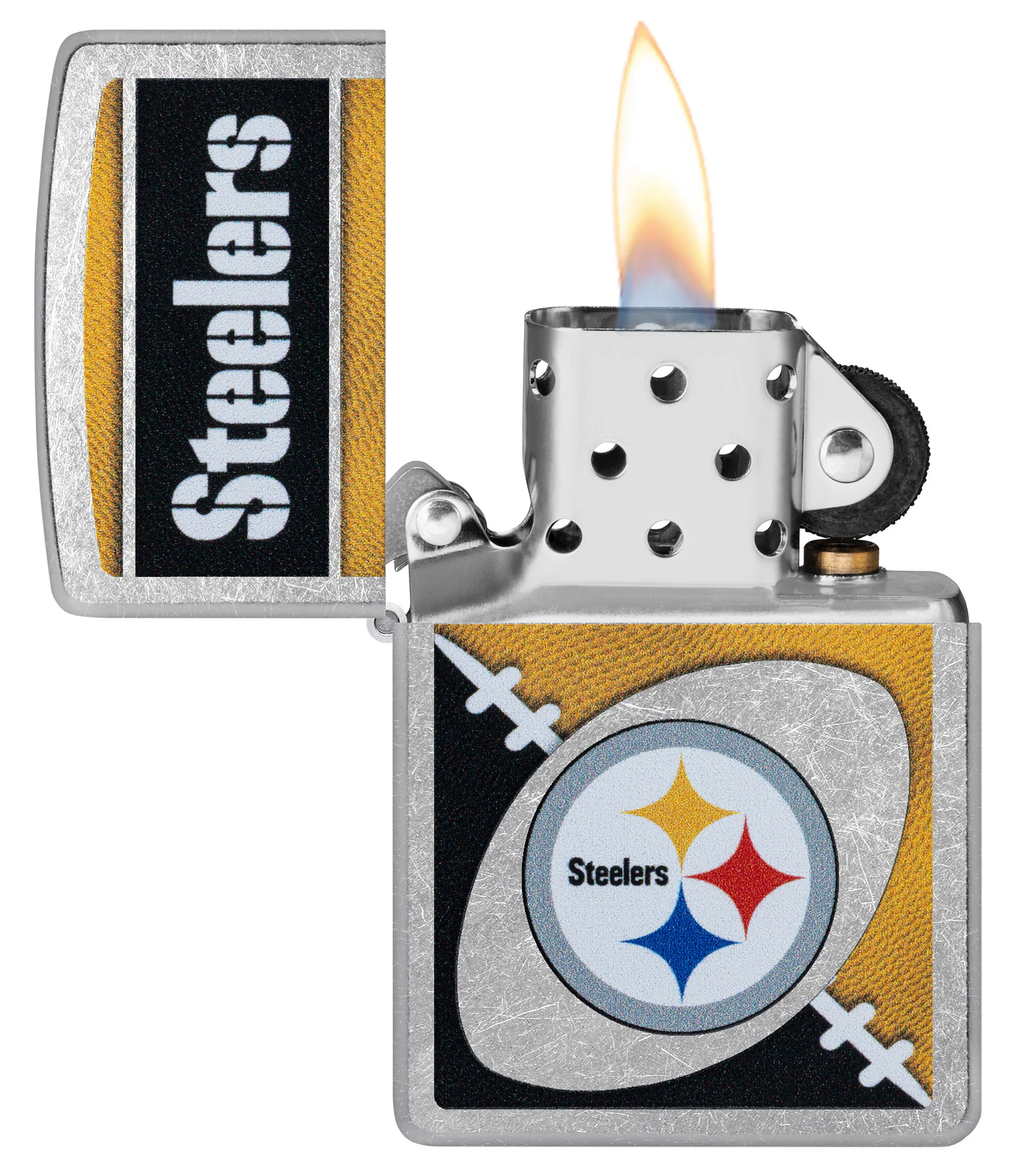 NFL Pittsburgh Steelers Chrome Logo Design