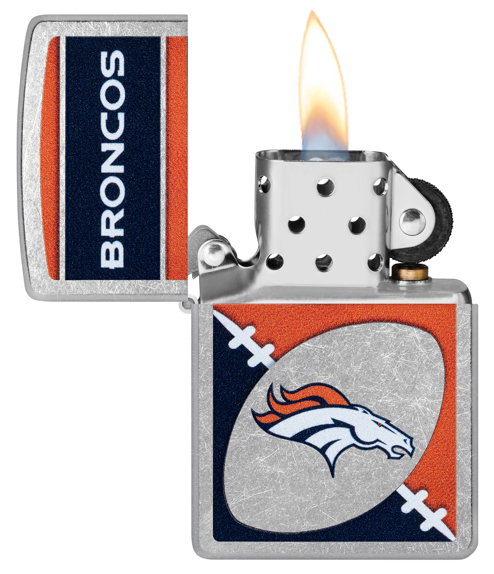 NFL Denver Broncos Chrome Logo Design