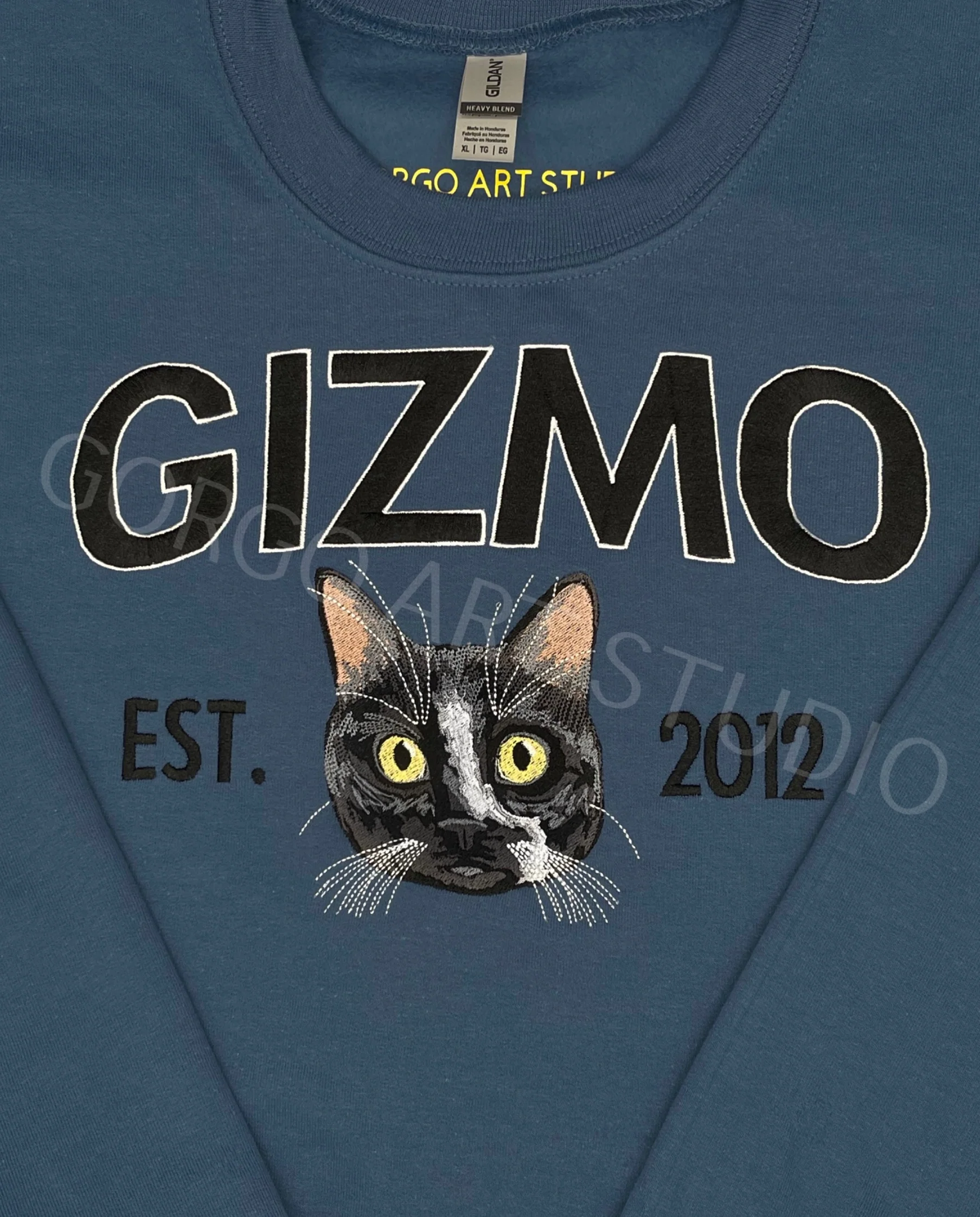 Embroidered Varsity Style Crewneck