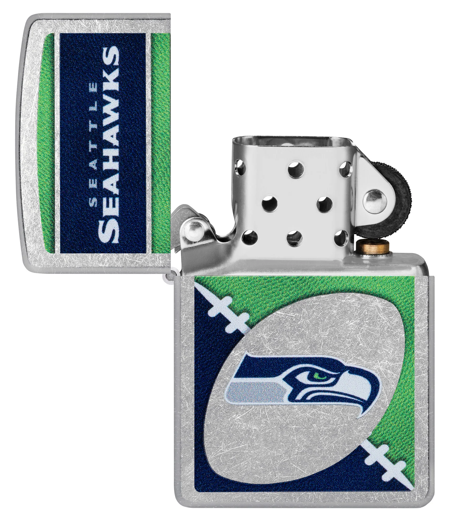 NFL Seattle Seahawks Chrome Logo Design