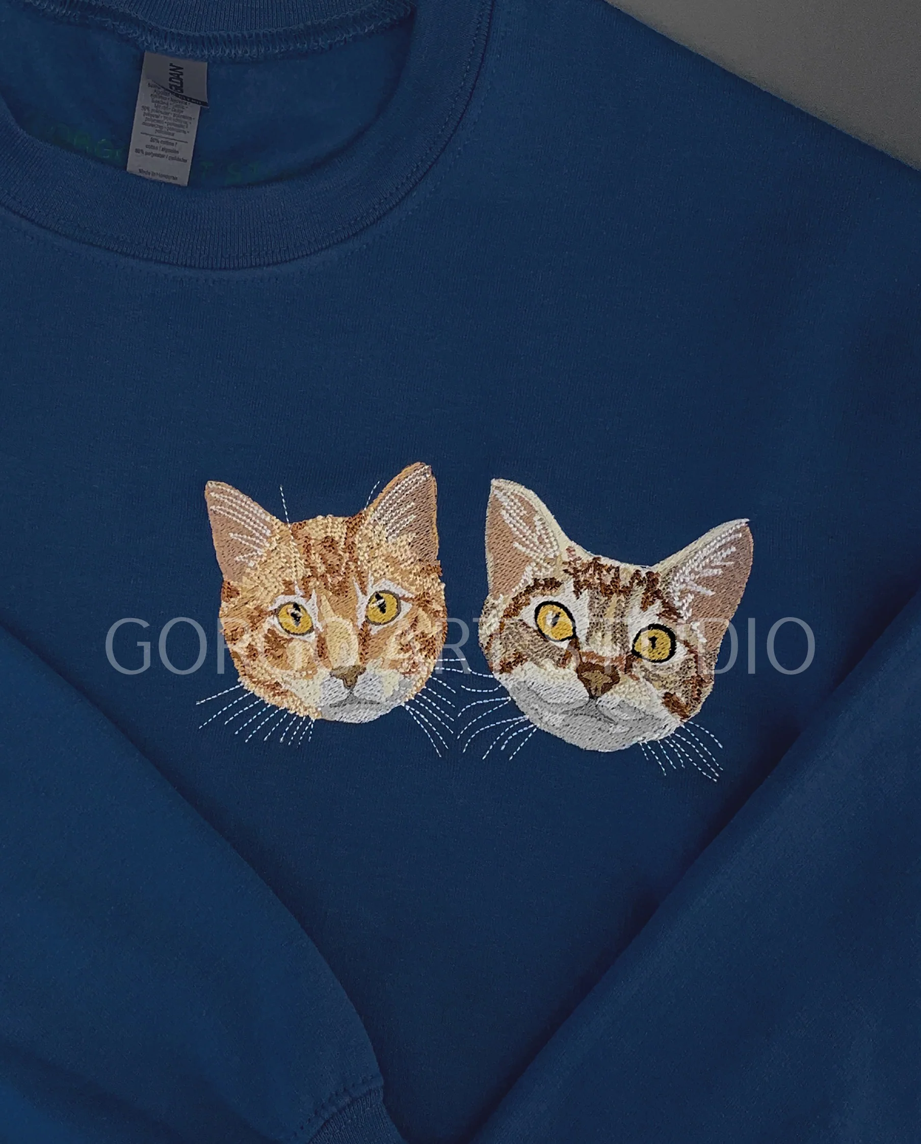 Embroidered Varsity Style Crewneck