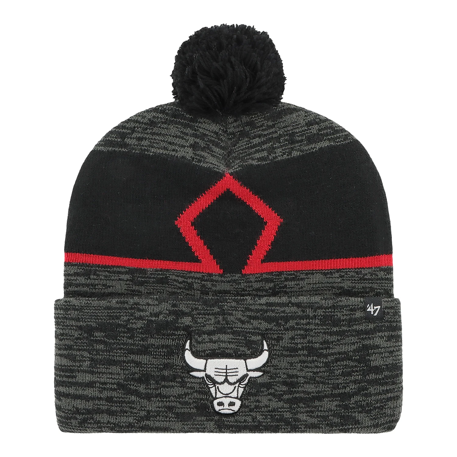 2023-24 CHICAGO BULLS CITY EDITION 47 BRAND KNIT POM HAT
