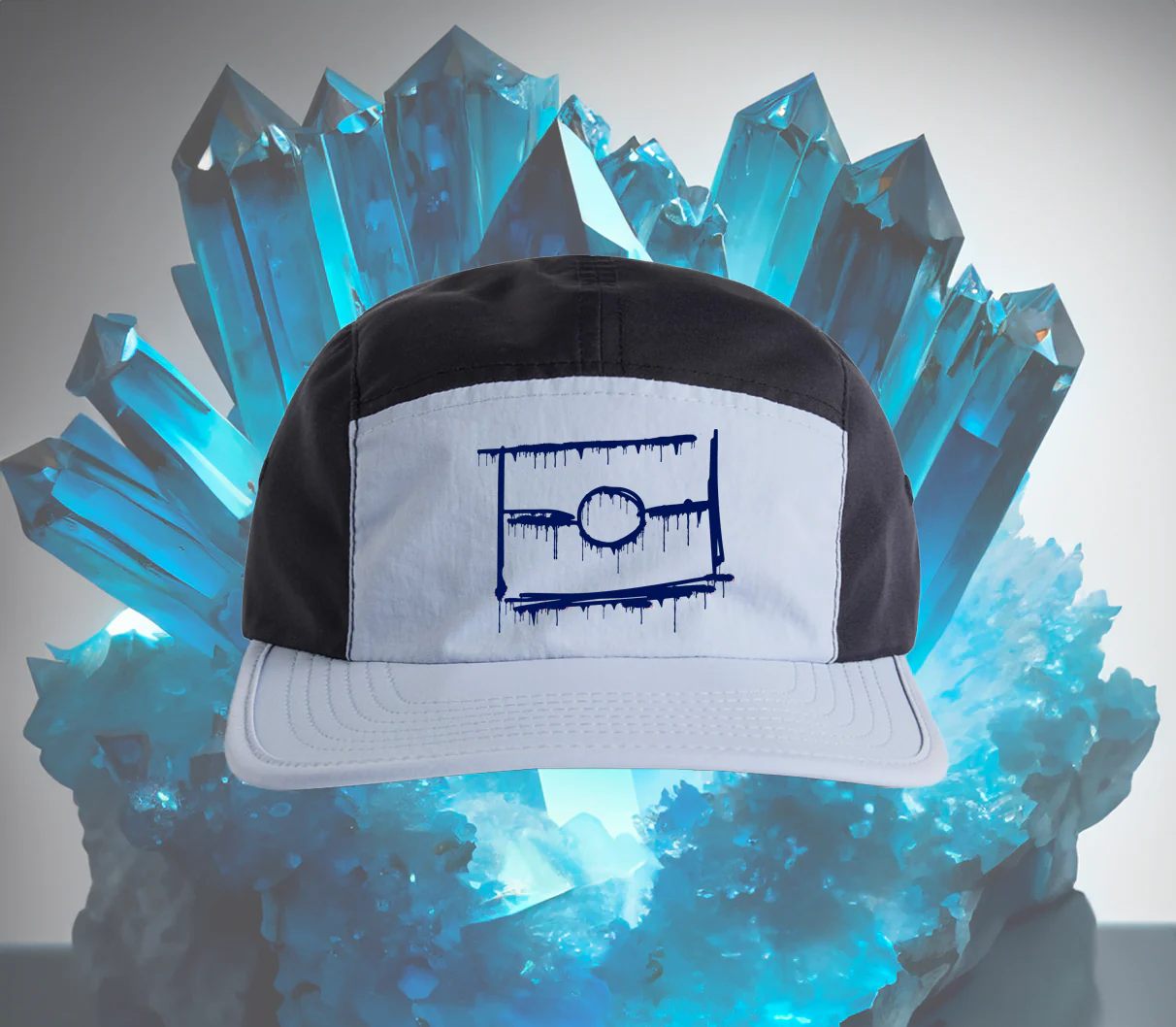 Blue/Blue 5 Panel Hat