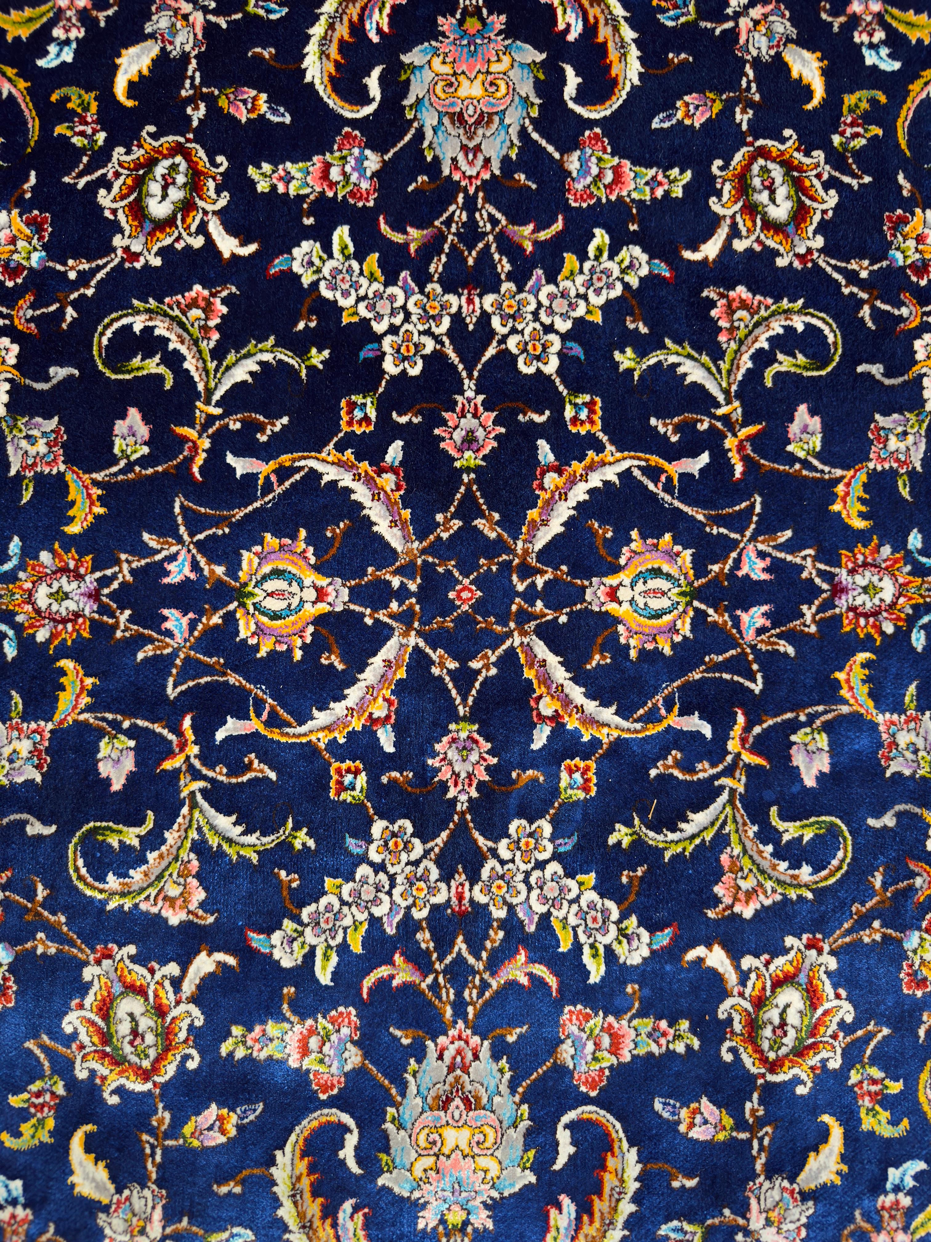Fine Persian Wool & Silk Rug
