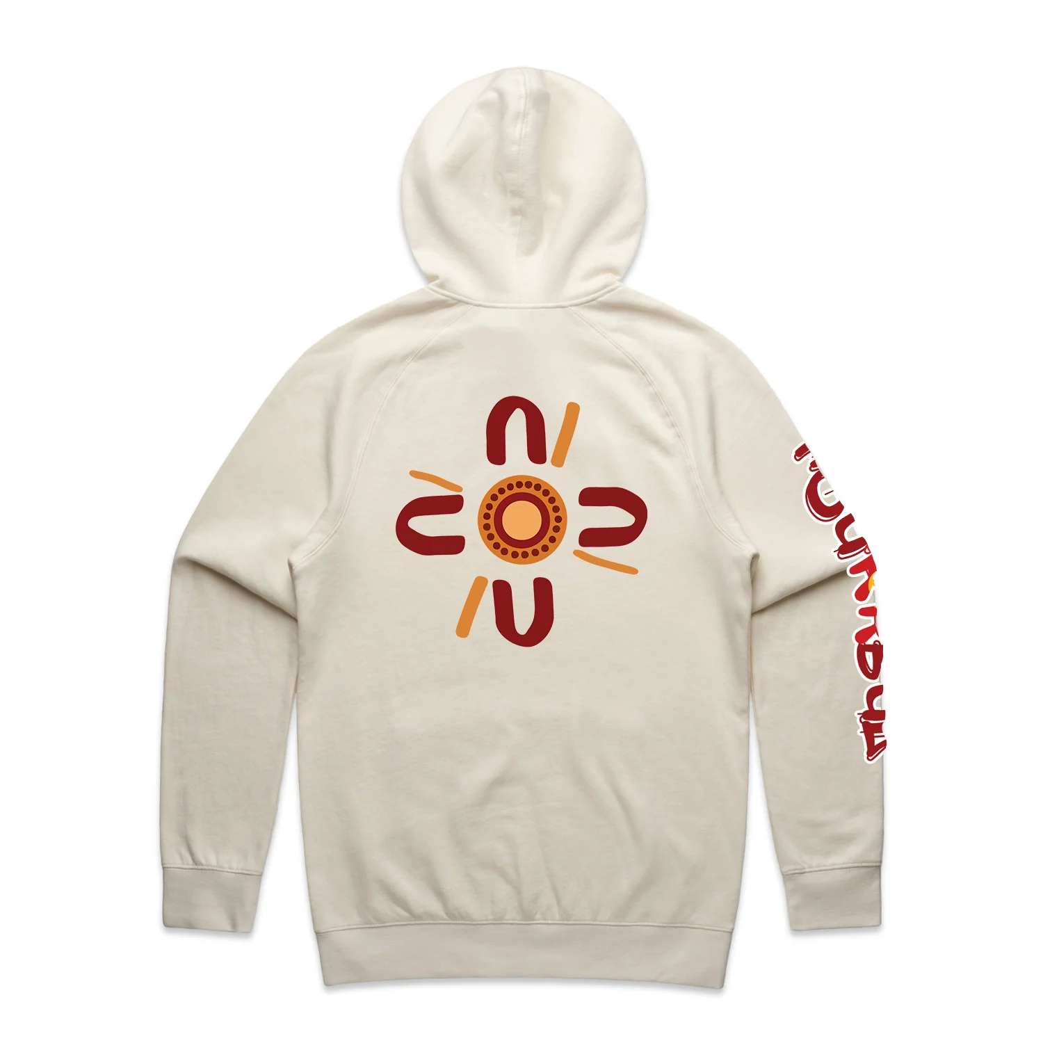 Ecru- Maroon Graffiti Flag™️ Logo