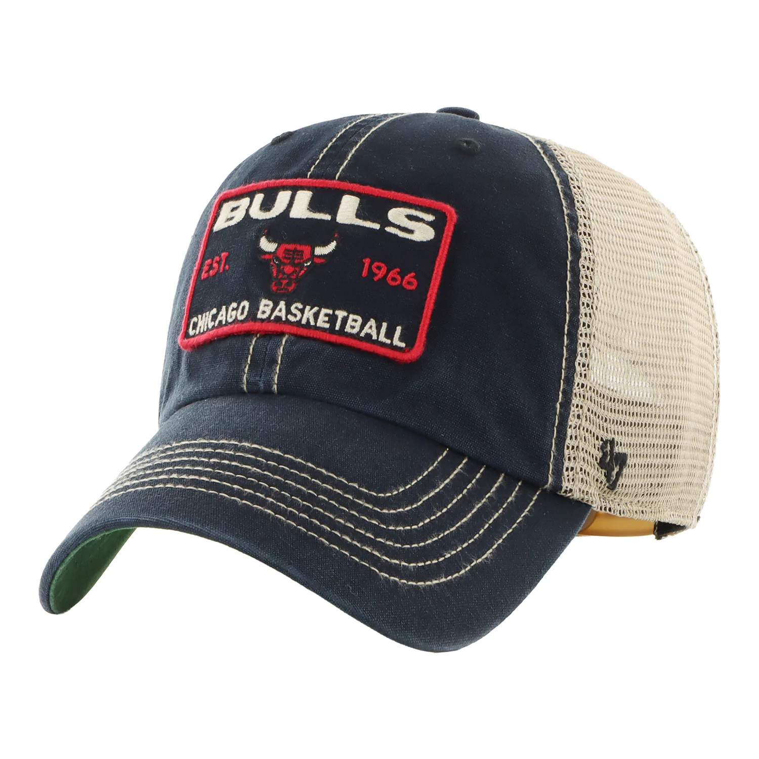 Chicago Bulls 47 Brand Wabash Patch Clean Up Hat