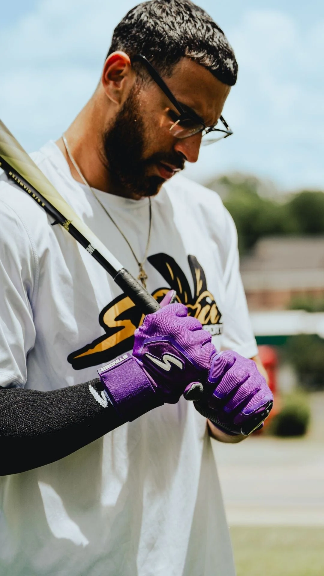 Winder Series Batting Gloves - Purple