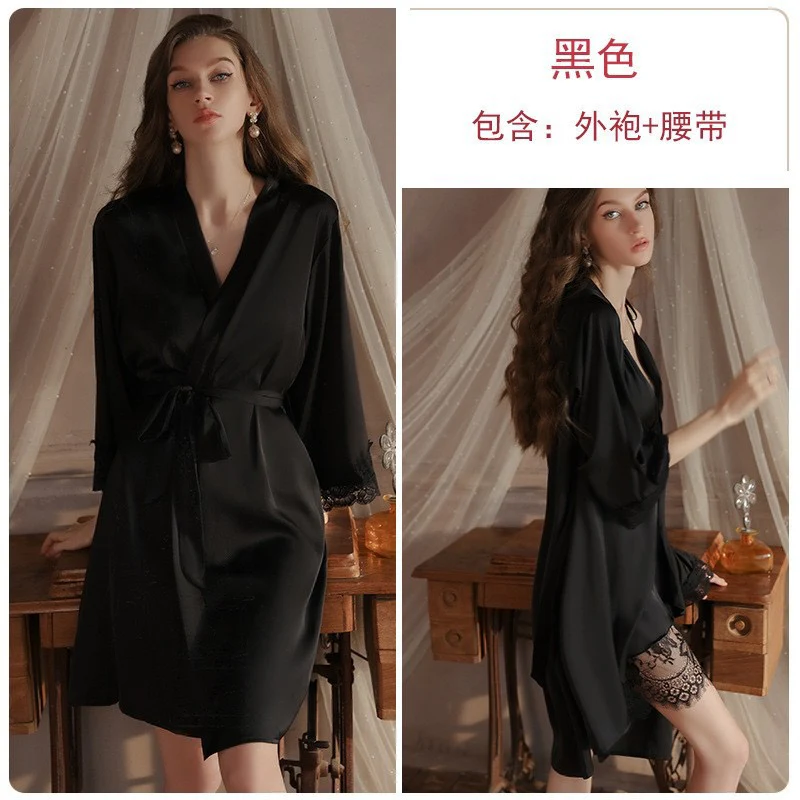 Premium Seduction Satin Nightdress Set