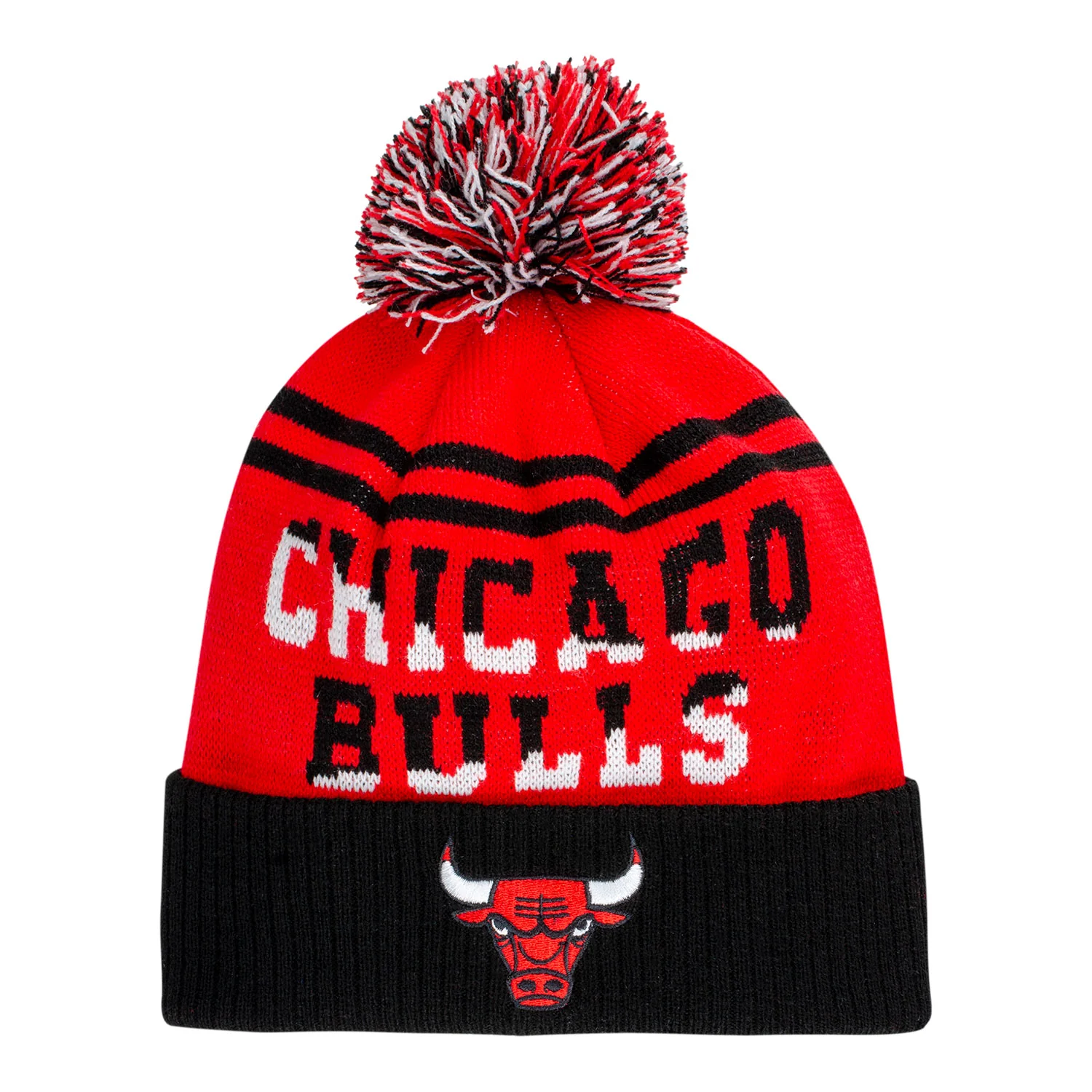 Chicago Bulls Split Name Knit Hat