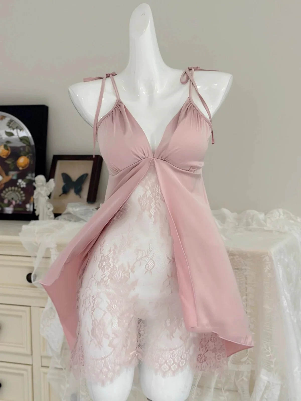 Premium Seduction Satin Nightdress Set