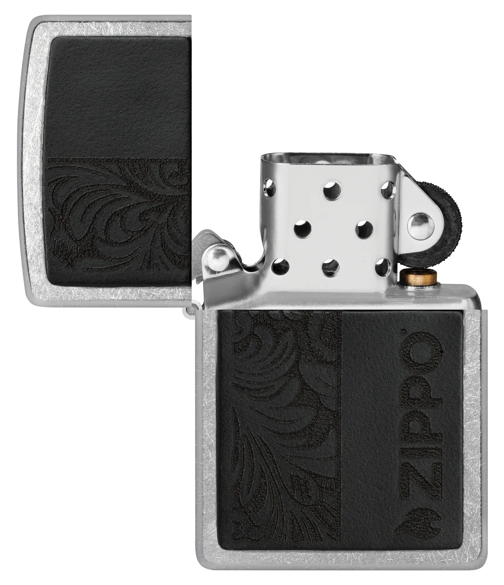 Black Leather Emblem - Zippo Design