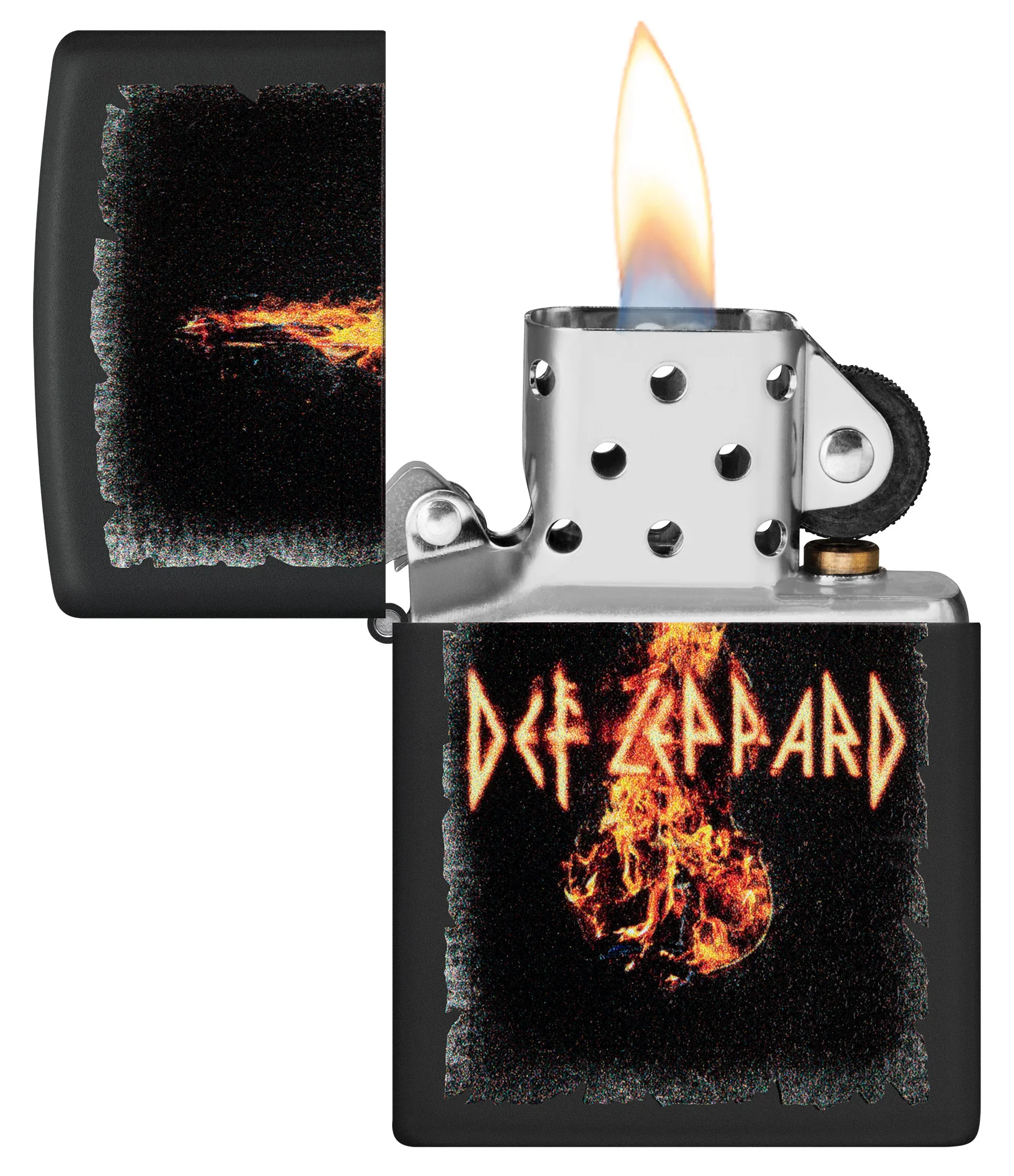 Def Leppard Burning Violin Design