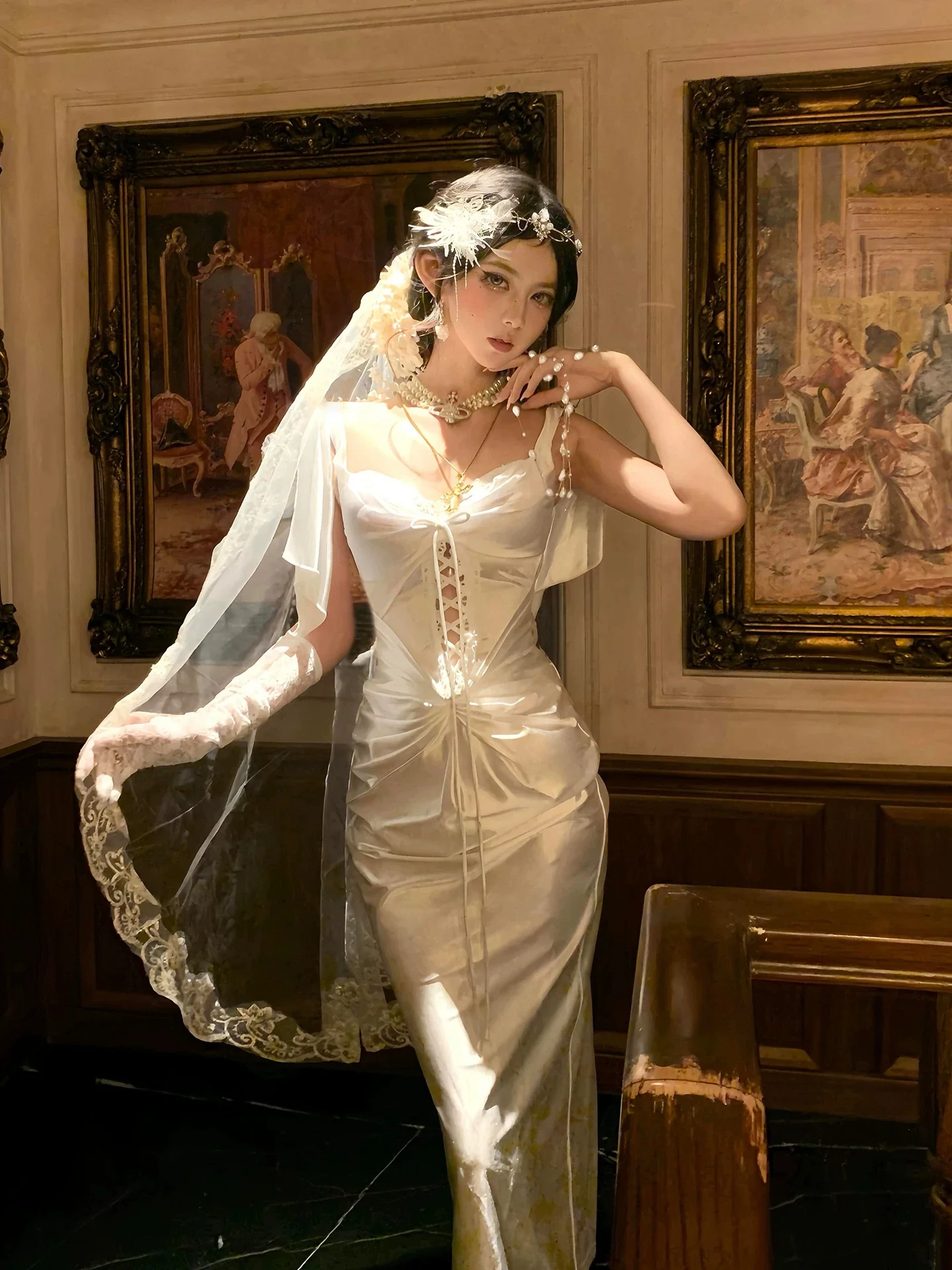 Opulent Whisper Lace Chemise