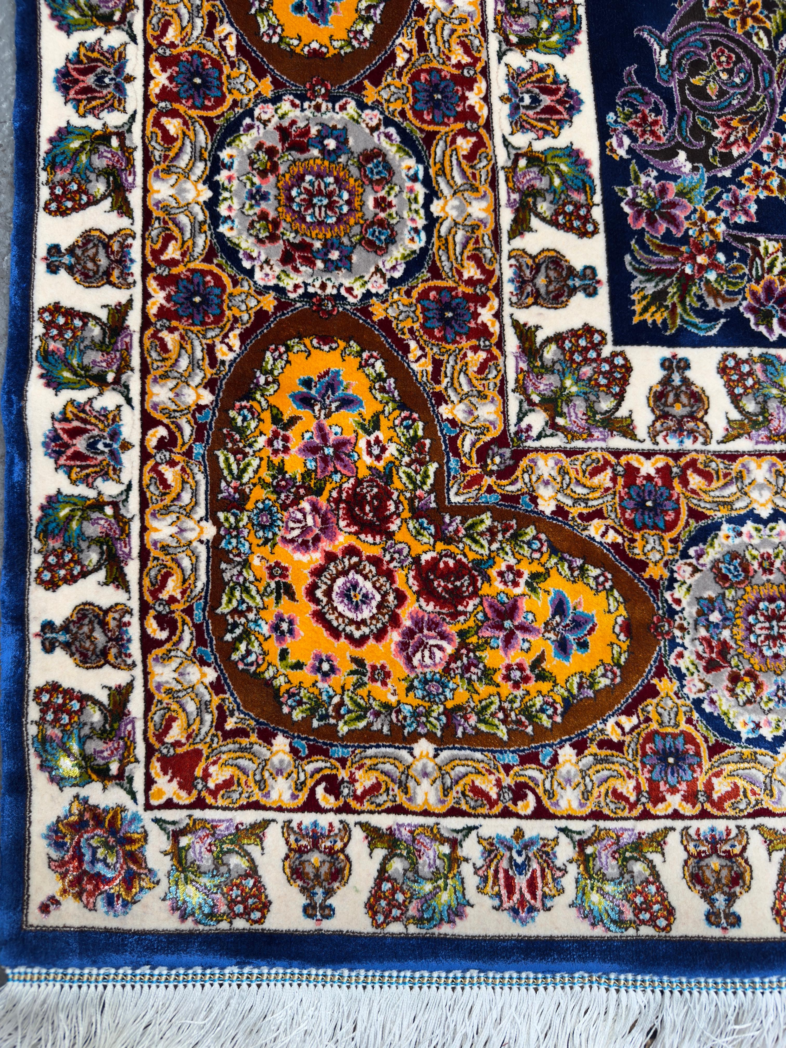 Pure Wool & Silk Persian Rug