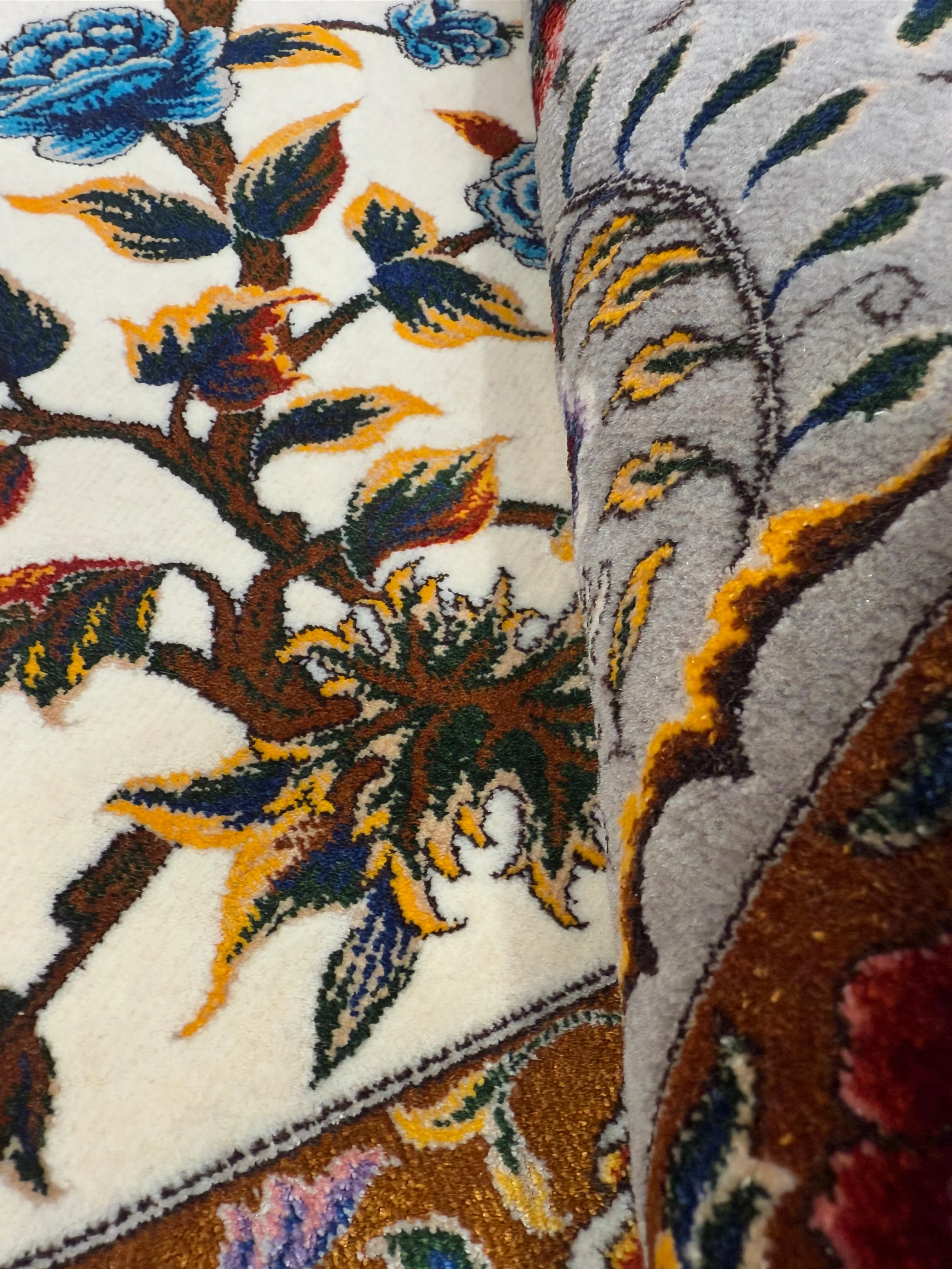 The Birds - Pure Wool & Silk Persian Rug