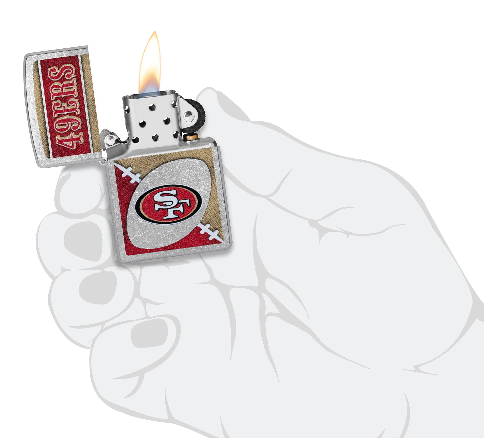 NFL San Francisco 49ers Chrome Logo Design