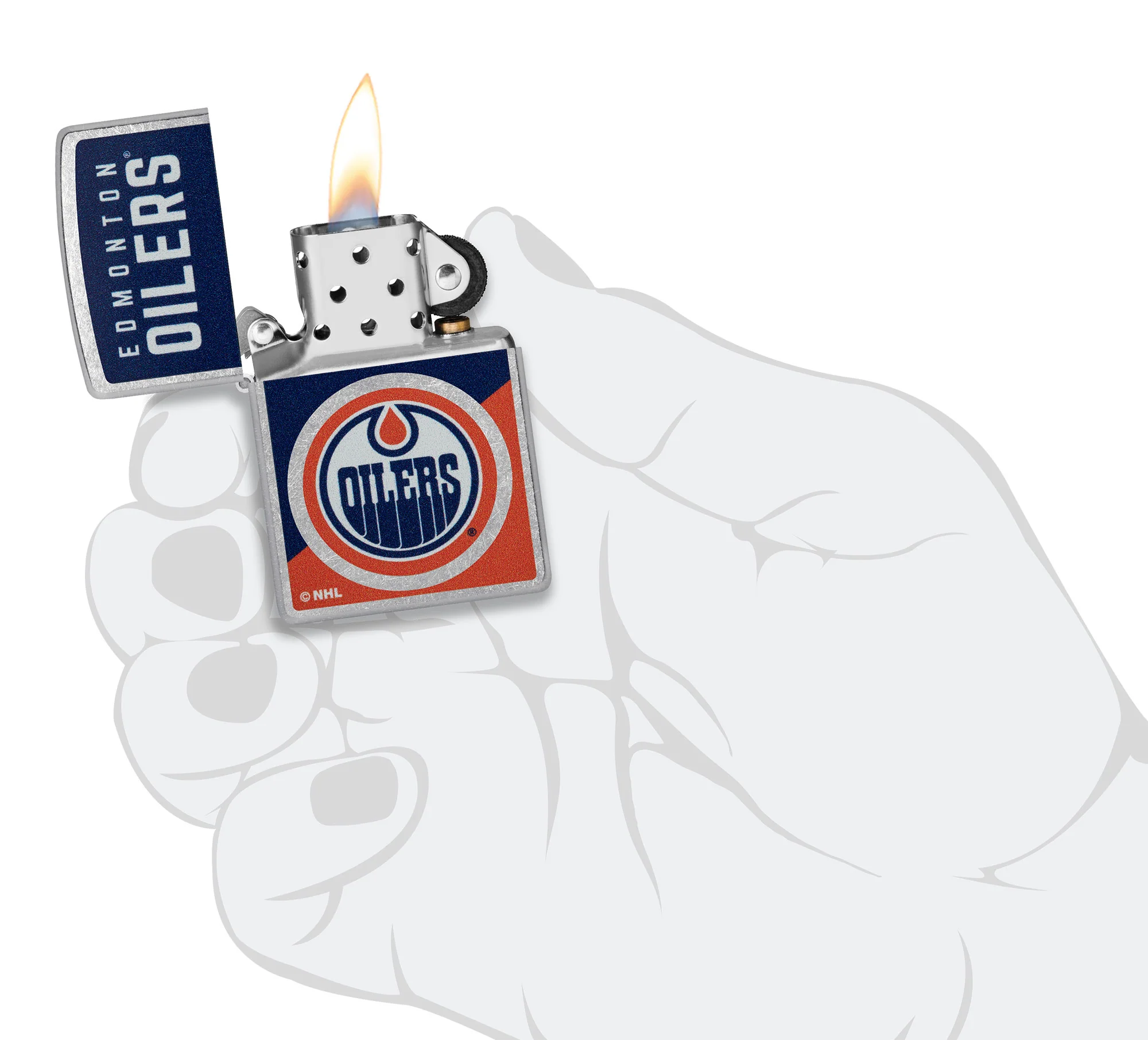 Edmonton Oilers® Colorblock Logo Design