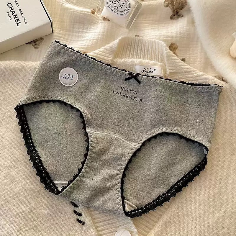 Antibacterial Pure Cotton Mid-Rise Breathable Panties